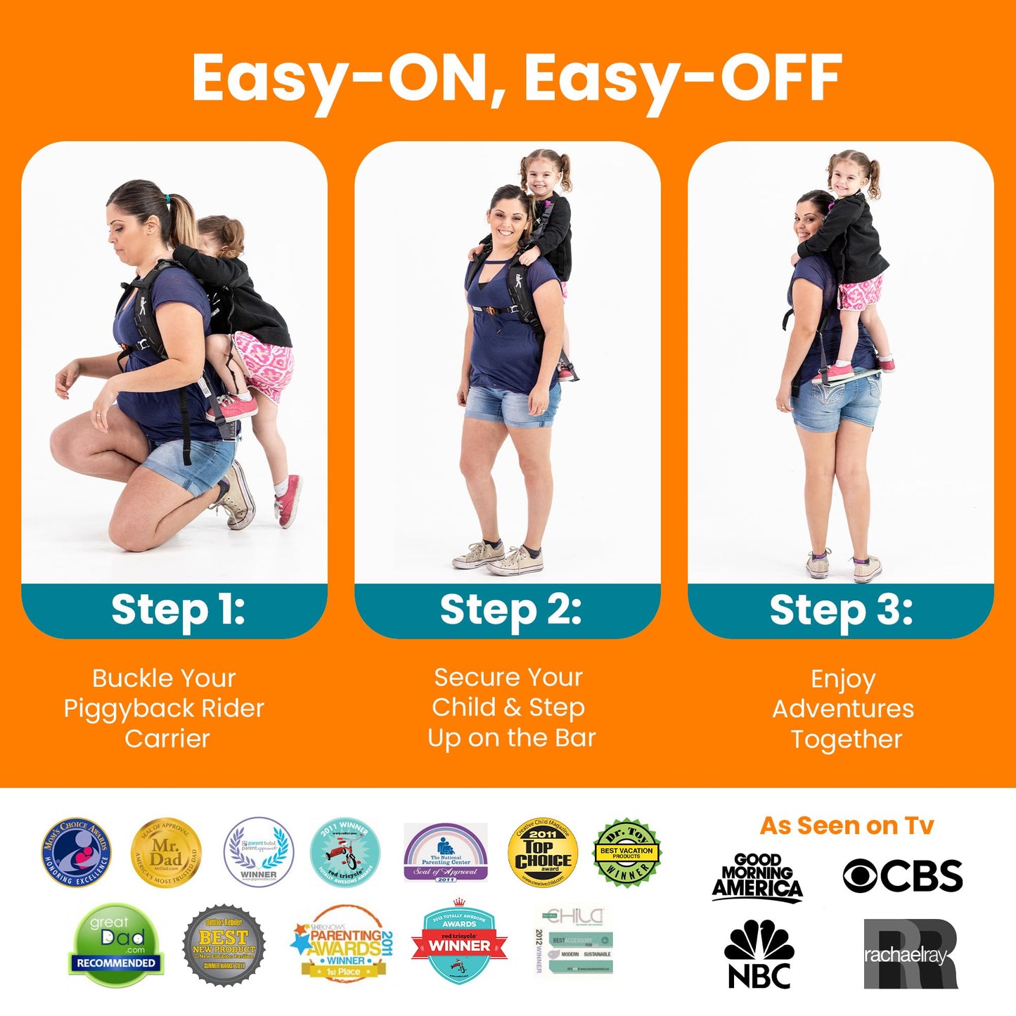 Piggyback SCOUT Toddler Carrier Backpack Deluxe - 6 Piece Set: Hip Belt, Carry Bag, Side Pocket, Mud Flap, Water Bottle & Selfie Stick Holders - For Ages 2-4 (Under 50 lbs) - Hiking & Travel