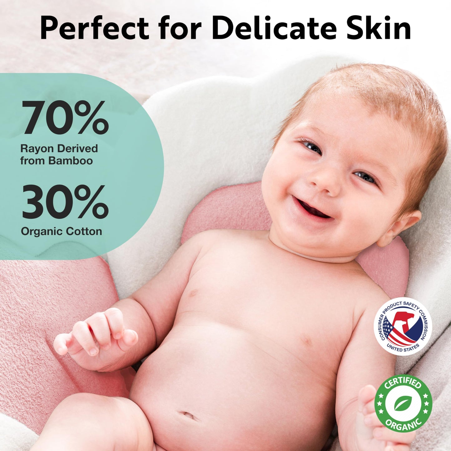 Baby Bath Cushion 5pc Set - Newborn & Infant Lotus Bath Flower Baby with Soft Cover - Travel Bathtub Insert Pad for Kitchen Sink, Shower & Tub - Flower Bathing Pillow with Patented Comfort & Support