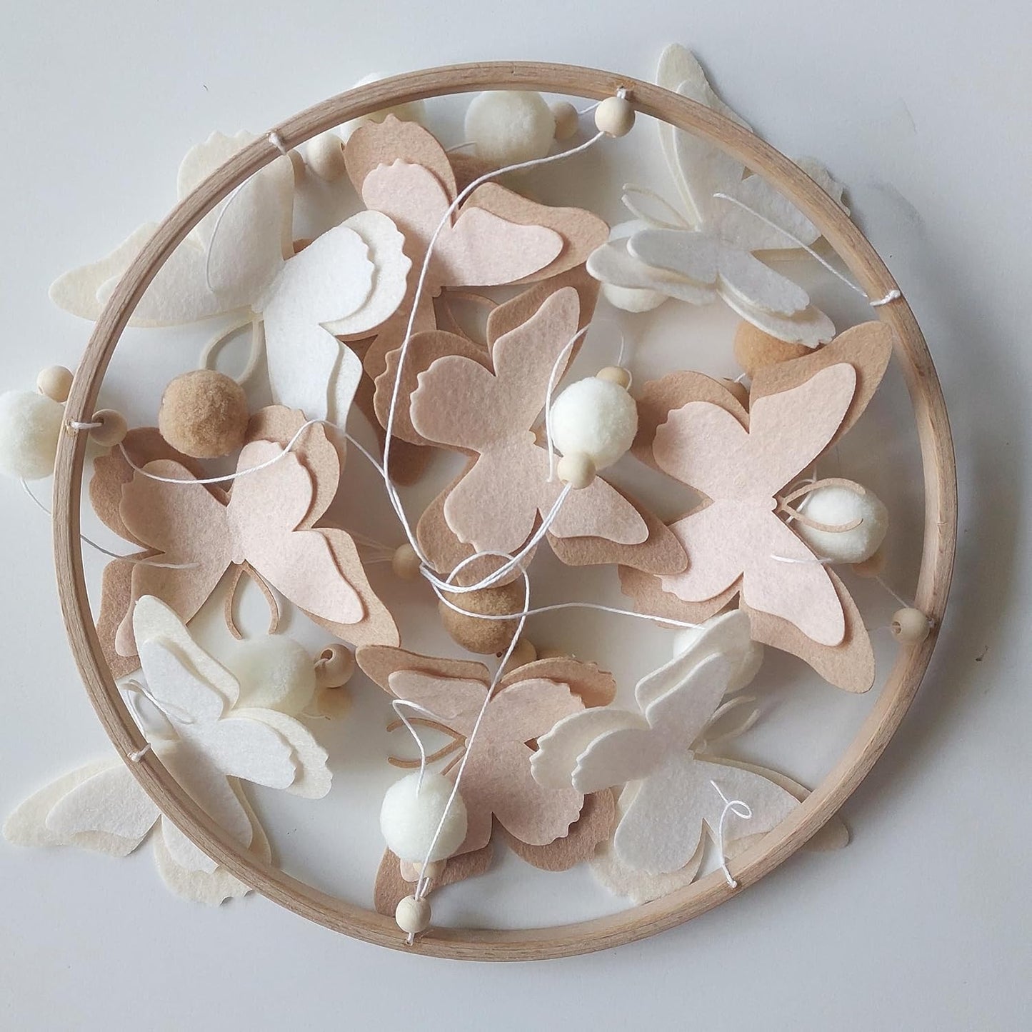 Butterfly mobile Crib mobile for girls Boho baby mobile over crib Baby girl nursery decor