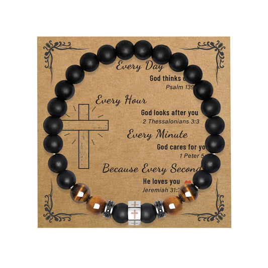 Father's Day Bracelets.Bracelet for Men Father Dad Grandpa Husband Son Brother Boyfriend Nephew.Bracelet Gifts for Birthday Graduation Anniversary Christmas