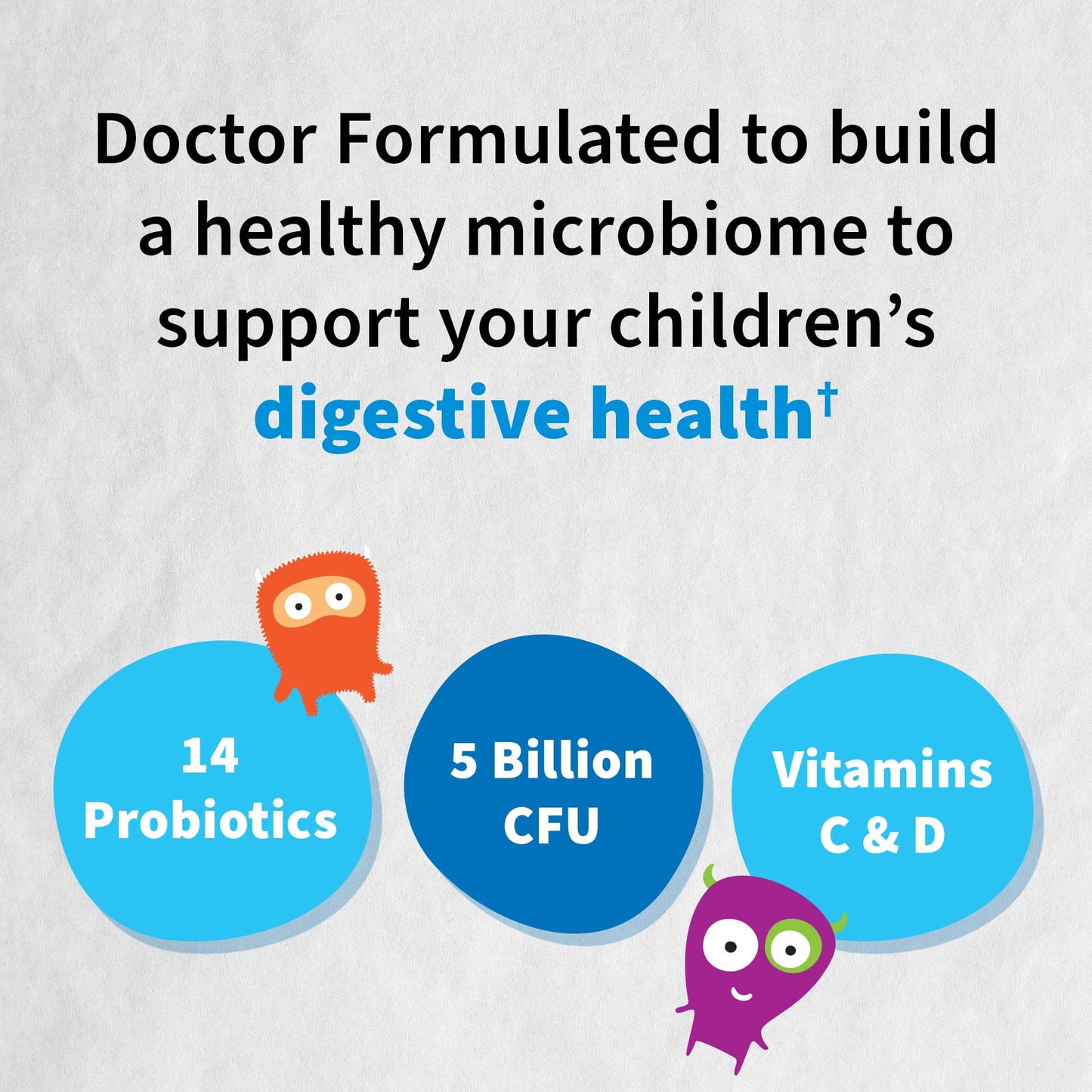 Garden of Life Dr. Formulated Probiotics Organic Kids+ Plus Vitamin C & D - Watermelon - Gluten, Dairy & Soy Free Immune & Digestive Health Supplement, No Added Sugar, 30 Chewables (Shelf Stable)