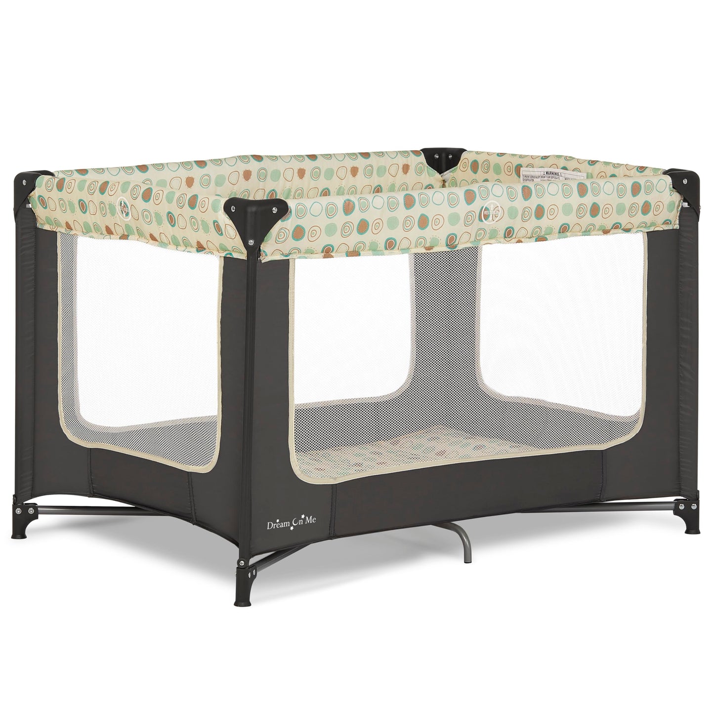 Dream On Me Zodiak Portable Playard in Navy, Lightweight, Packable and Easy Setup Baby Playard, Breathable Mesh Sides and Soft Fabric - Comes with a Removable Padded Mat