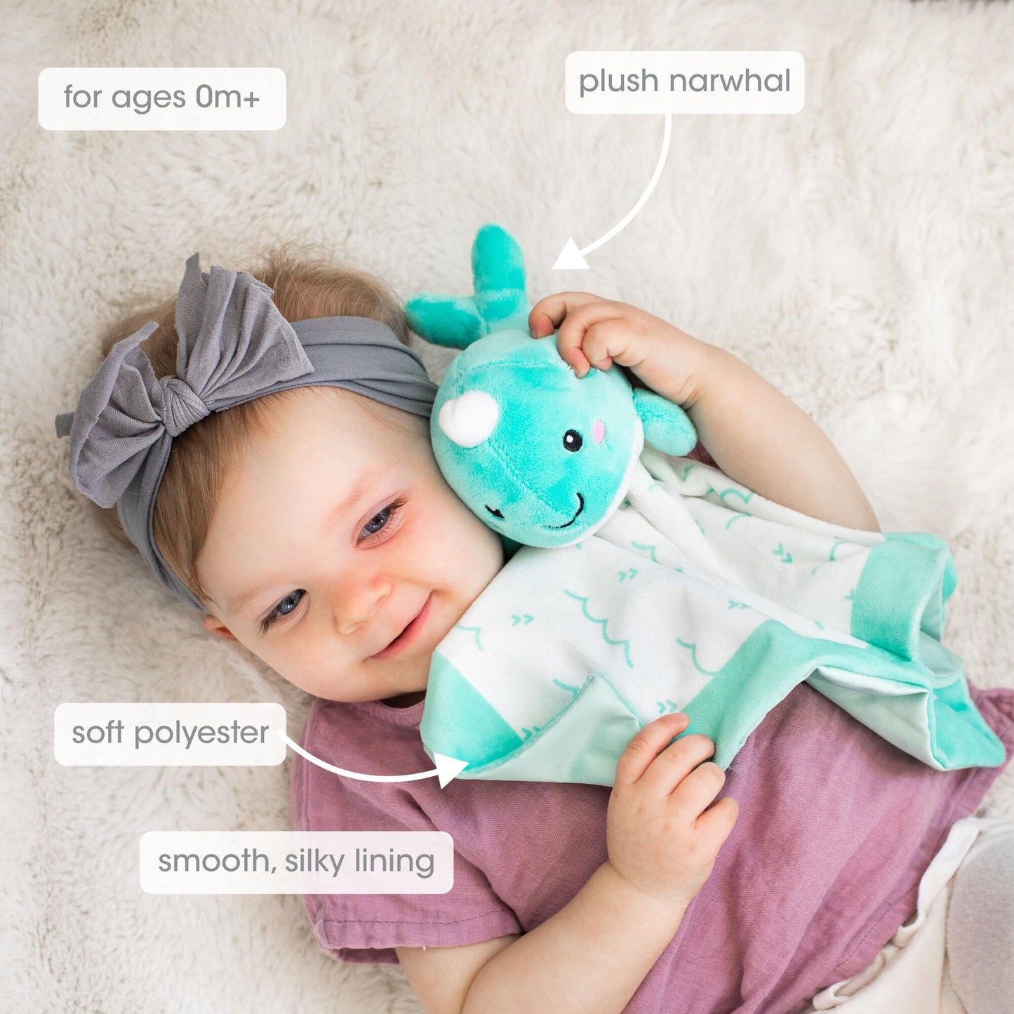 Pearhead Cloud Security Blanket, Soft Baby Lovey for Babies, Snuggle Toy Stuffed Animal, Newborn Infant and Toddler Security Toy, Baby Boy or Baby Girl Lovie, New Baby Gift, White Cloud Lovey