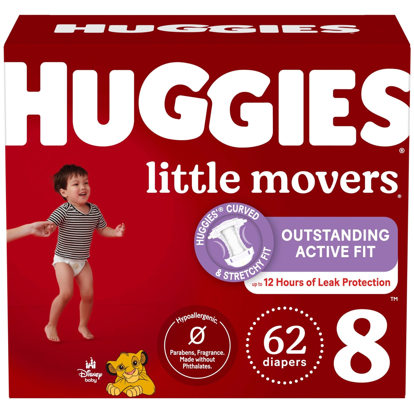 Huggies Size 6 Diapers, Little Movers Baby Diapers, Size 6 (35+ lbs), 108 Count, Packaging May Vary
