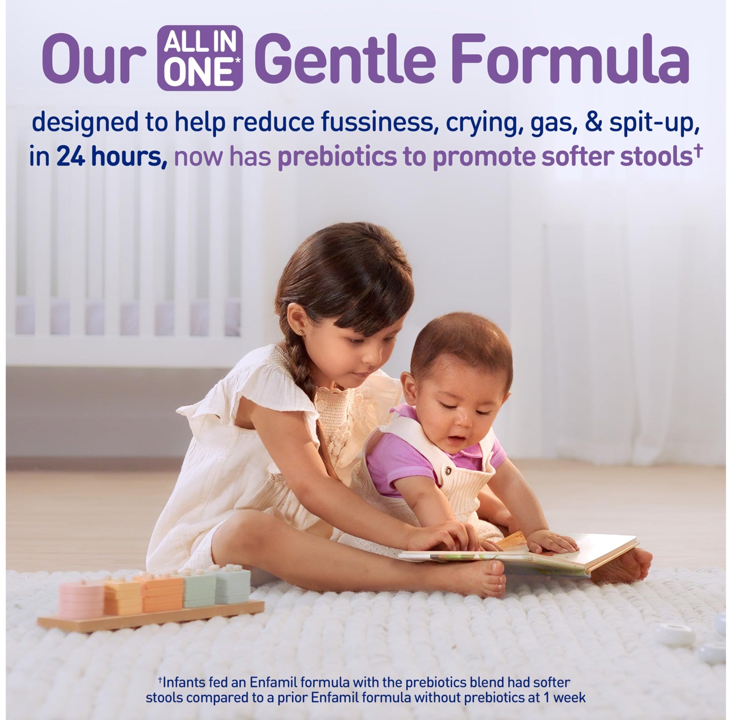 Enfamil NeuroPro Gentlease Baby Formula, Brain Building DHA, HuMO6 Immune Blend, Designed to Reduce Fussiness, Crying, Gas & Spit-up in 24 Hrs, has Prebiotics to Promote Softer Stools, Reusable Tub, 19.5 Oz