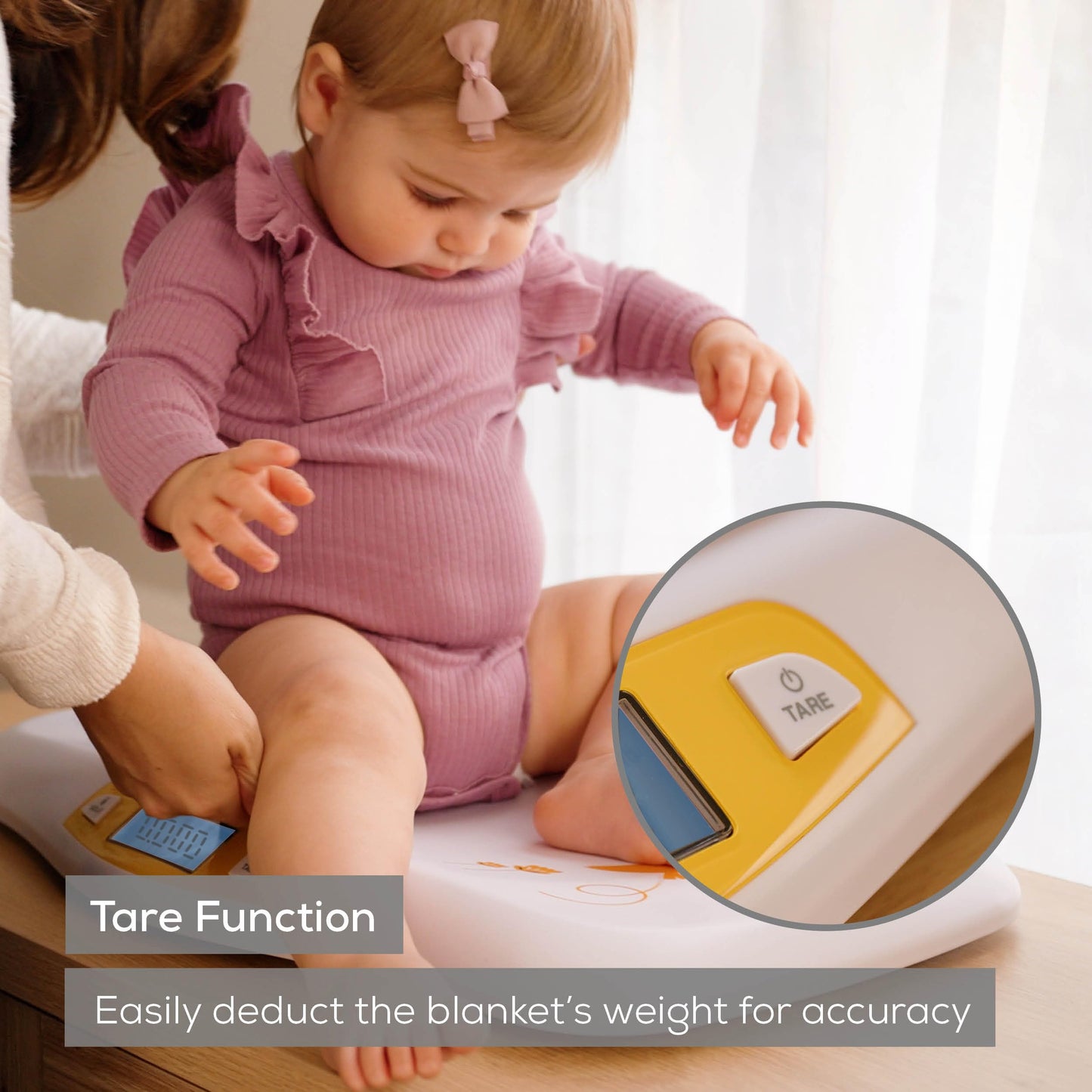 Beurer BY82 Multifunctional Baby Scale for Infants, Pets, Kids, & Adults up to 396lbs, Measures in 4 Units with Backlit Digital Display & Hold Function for Accuracy, Animal Scale for Cats and Dogs