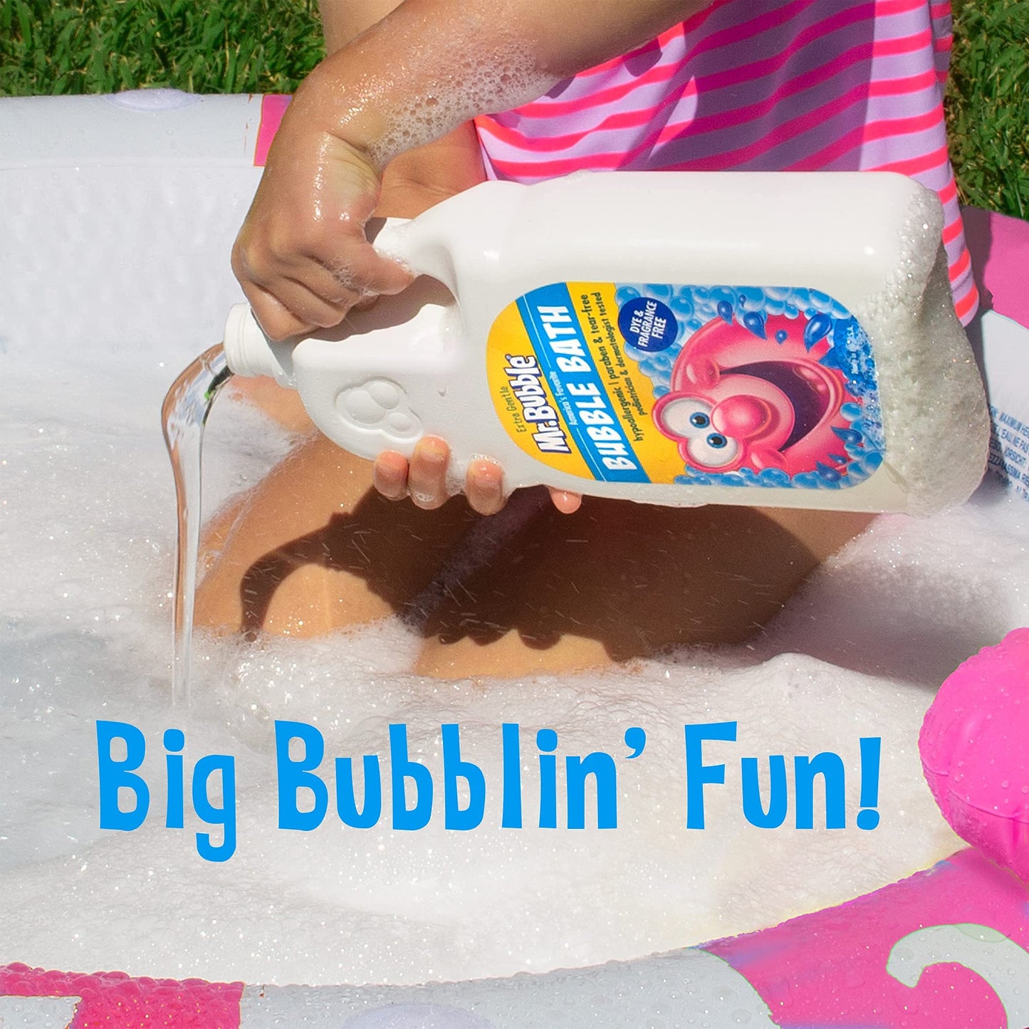 Mr. Bubble Extra Gentle Bubble Bath - Hypoallergenic, Tear Free Bubble Bath Solution Perfect for Sensitive Skin (Pack of 2 Bottles, 16 fl oz Each)