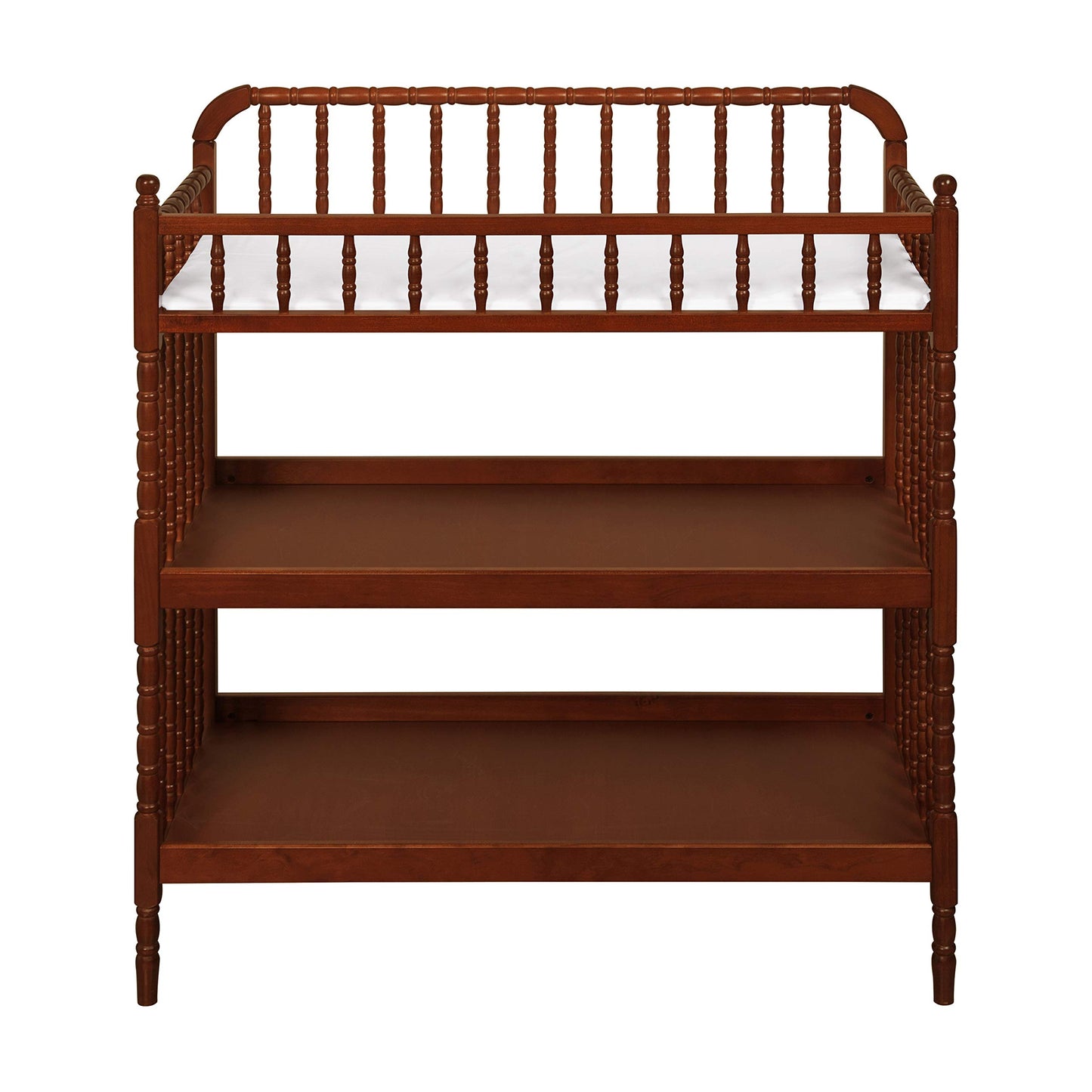 DaVinci Jenny Lind Changing Table with Pad in Rich Cherry