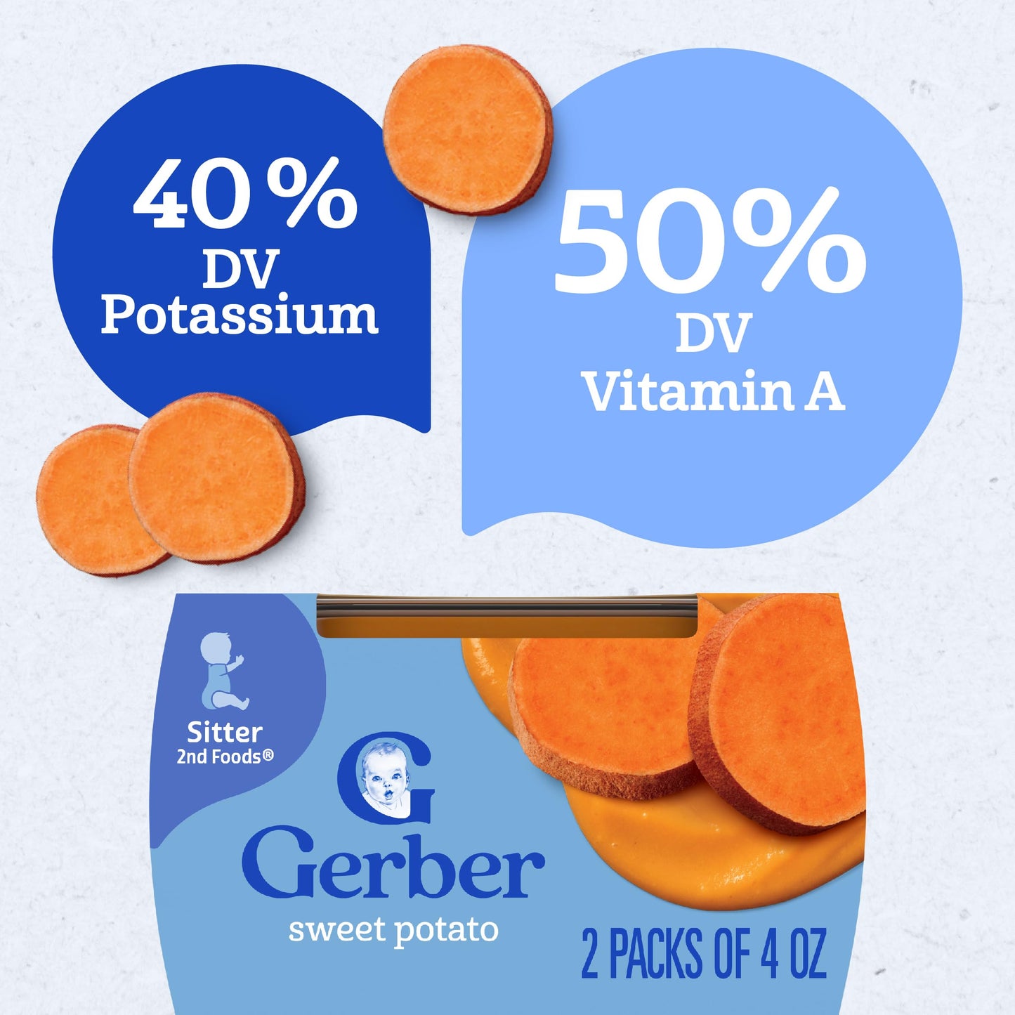 Gerber 2nd Food Baby Food Green Bean Puree, Natural & Non-GMO, 8 Ounce, 2 Count (Pack of 8)
