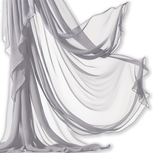 Barcelonetta | Chiffon Fabric | Decoration, Drapery Fabric | Wedding, Gender Reveal, Baby Shower, Birthday | for Arbor, Arch, Canopy, Table and Chair Decoration (Dusty Rose, 10 Yards)