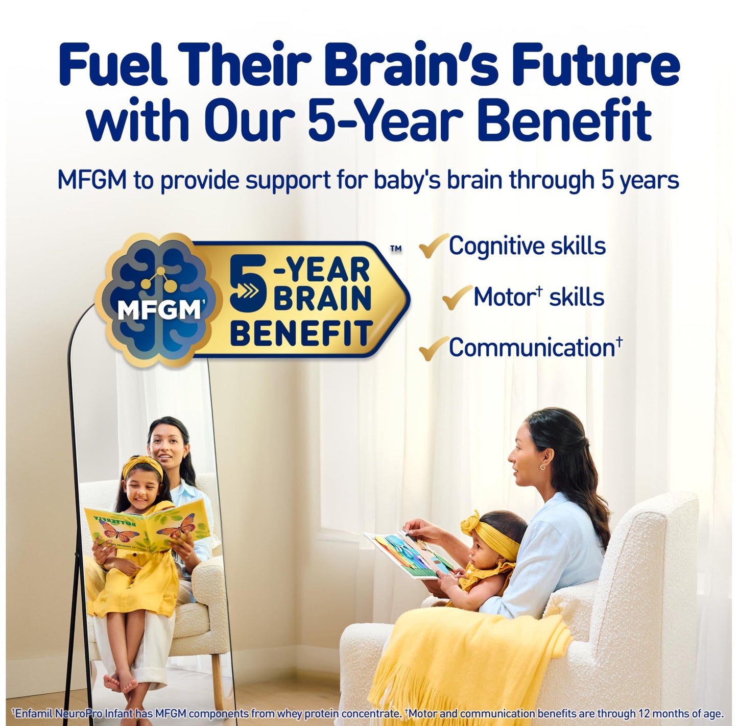 Enfamil NeuroPro Baby Formula, MFGM* 5-Year Benefit, Expert-Recommended Brain-Building Omega-3 DHA, Exclusive Immune Supporting HuMO6 Blend, Infant Formula Powder, Baby Milk, 36.4 Oz (Pack of 4)