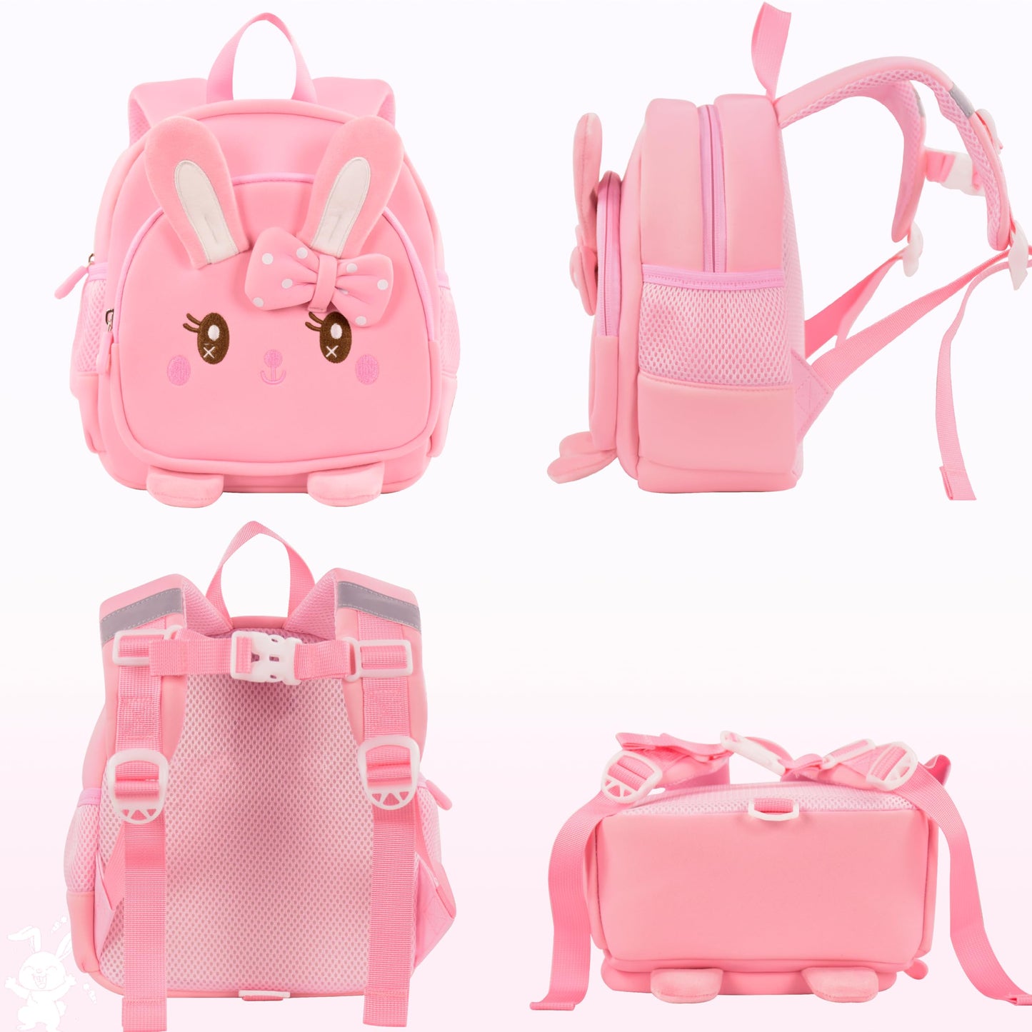 Toddler Backpacks for Boys Girls 2-4 Cute 3D Kids Duck Schoolbag with Baby Leash for Small Preschool Kindergarten Bookbag Cartoon Mini Travel Bags 10inch (Yellow)