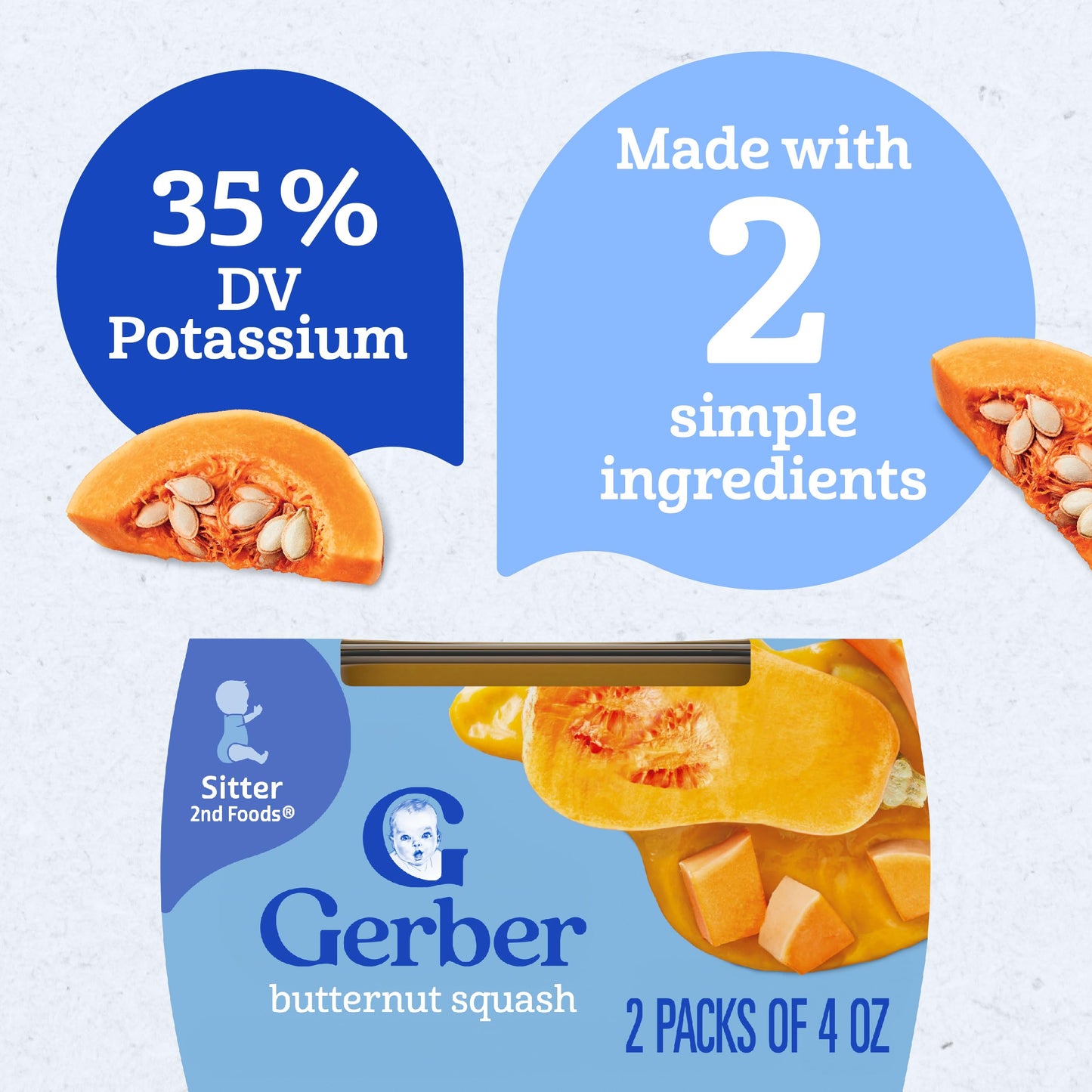 Gerber 2nd Food Baby Food Green Bean Puree, Natural & Non-GMO, 8 Ounce, 2 Count (Pack of 8)