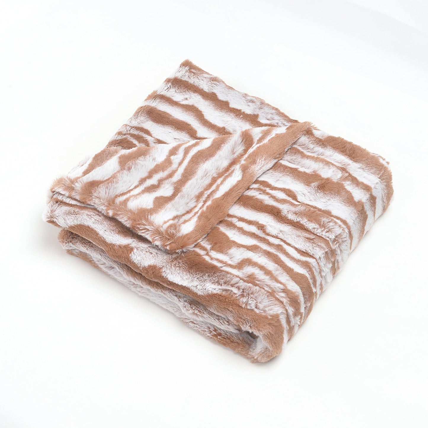 Cuddle Cookie Baby Wavey Faux Fur Blanket, 27 x 33 inches, in Gift Box (Pink)