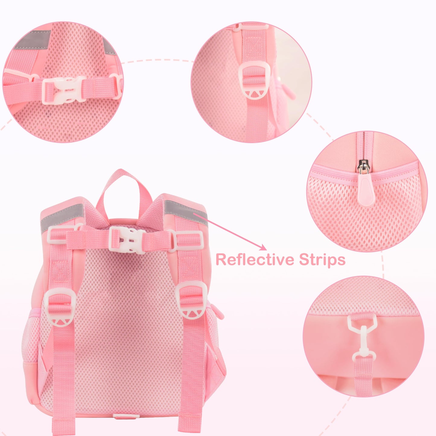 Toddler Backpacks for Boys Girls 2-4 Cute 3D Kids Duck Schoolbag with Baby Leash for Small Preschool Kindergarten Bookbag Cartoon Mini Travel Bags 10inch (Yellow)