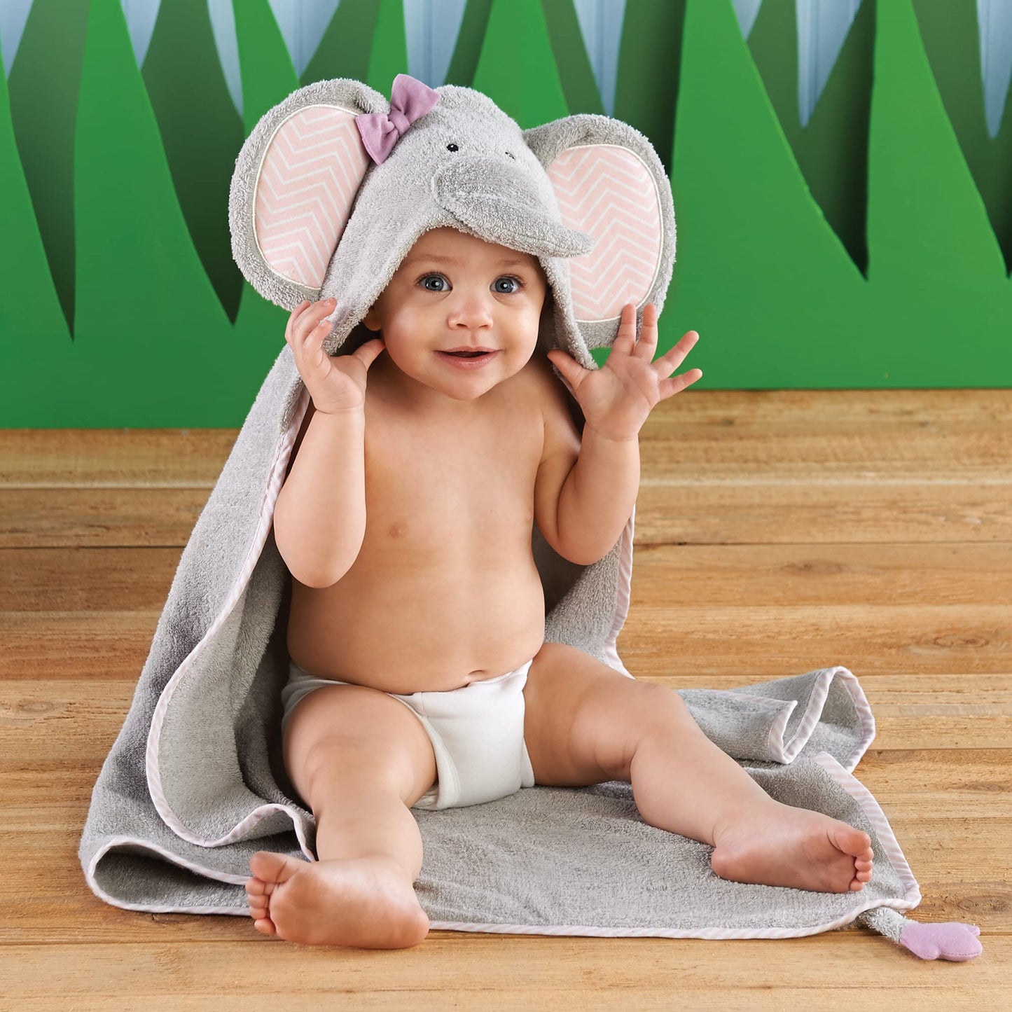 Baby Aspen "Utterly Adorable Cow Hooded Towel/Baby Robe, 0-9 Months