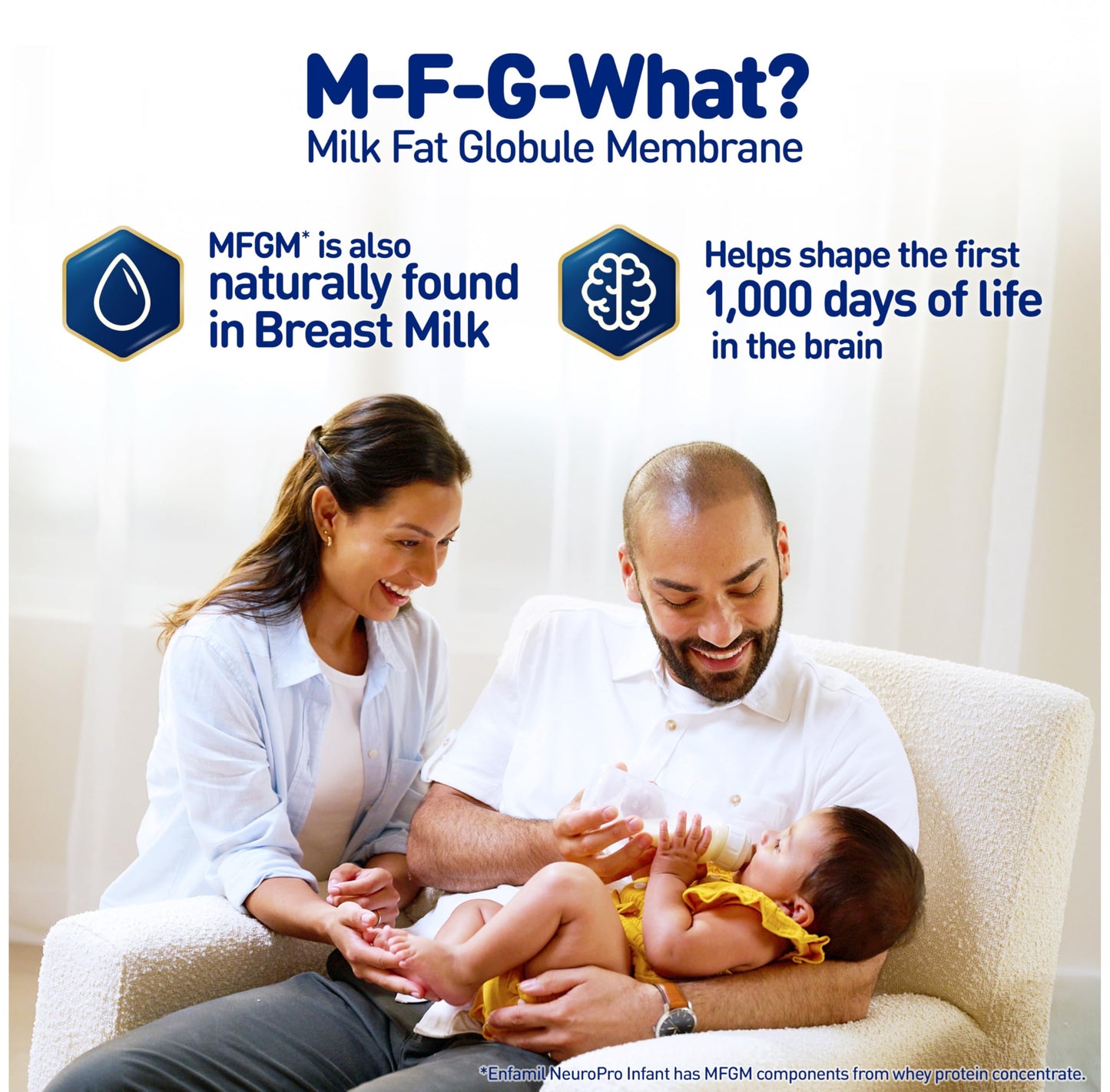 Enfamil NeuroPro Baby Formula, MFGM* 5-Year Benefit, Expert-Recommended Brain-Building Omega-3 DHA, Exclusive Immune Supporting HuMO6 Blend, Infant Formula Powder, Baby Milk, 36.4 Oz (Pack of 4)