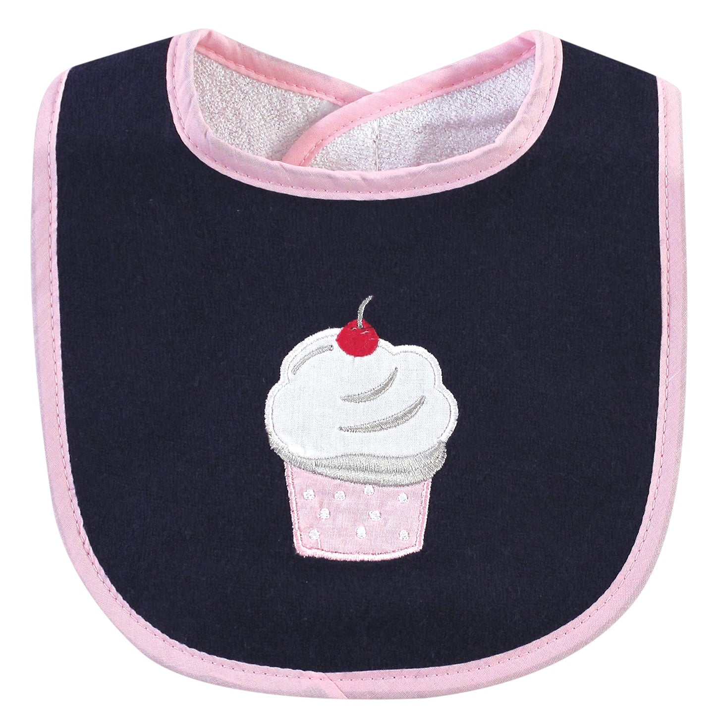 Hudson Baby Unisex Baby Cotton Terry Bib and Burp Cloth Set, Dinner Date, One Size