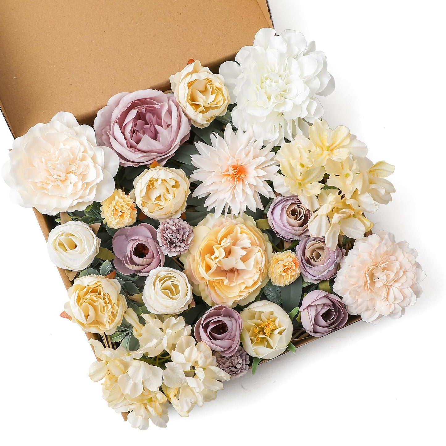 Artificial Flowers Combo for DIY Wedding Bouquets Combo Centerpieces Arrangements Party Bridal Baby Shower Home Decorations-Blush Pink