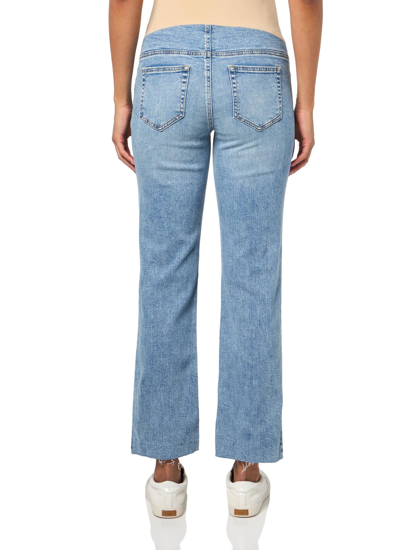 Motherhood Maternity Women's Stretch Secret Fit Over The Belly Straight Leg Pregnancy Jeans