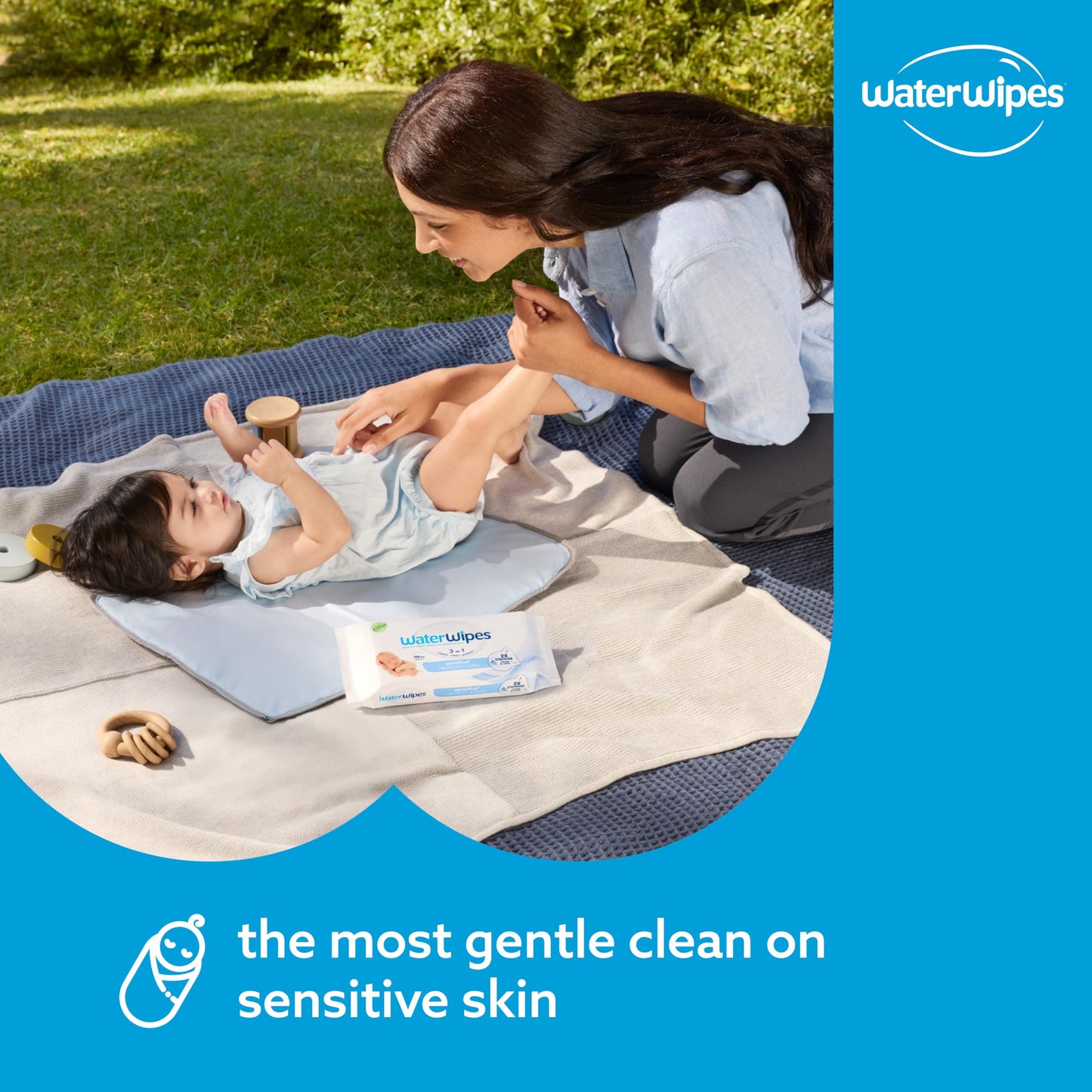 WaterWipes Original Baby Wipes, 99.9% Water, 3-In-1 Cleans, Cares, Protects, Unscented & Hypoallergenic, 720 Count (12 Packs), Packaging May Vary