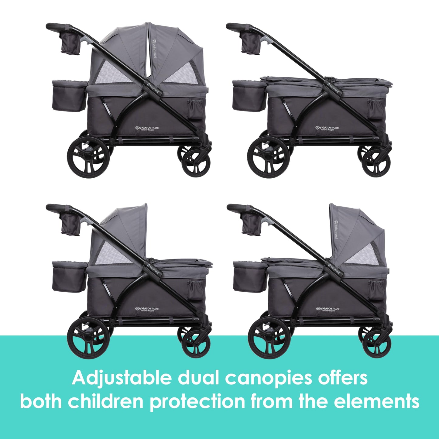 Baby Trend Expedition Stroller Wagon, Liberty Midnight