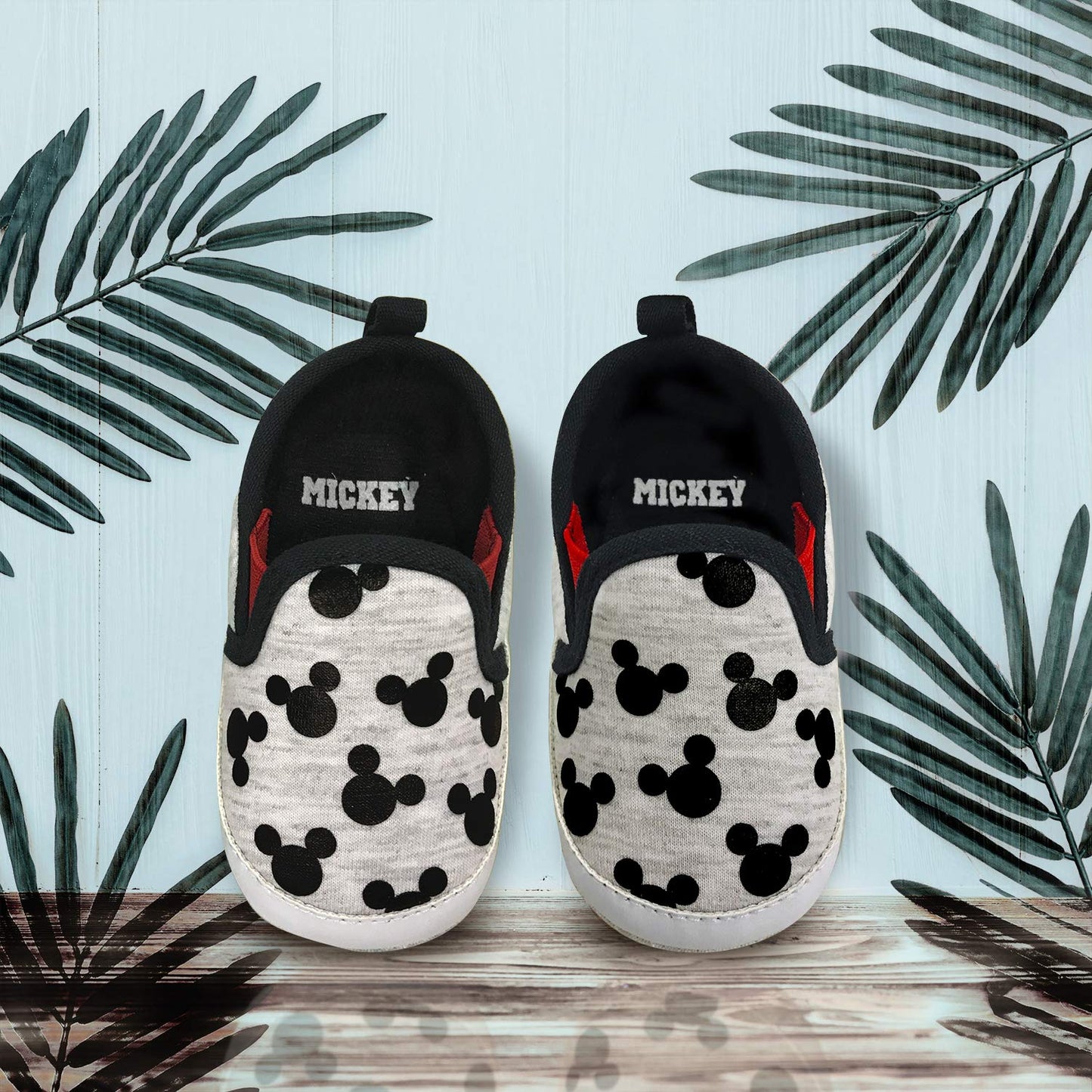 Disney Mickey Mouse Red and Black Infant Shoes