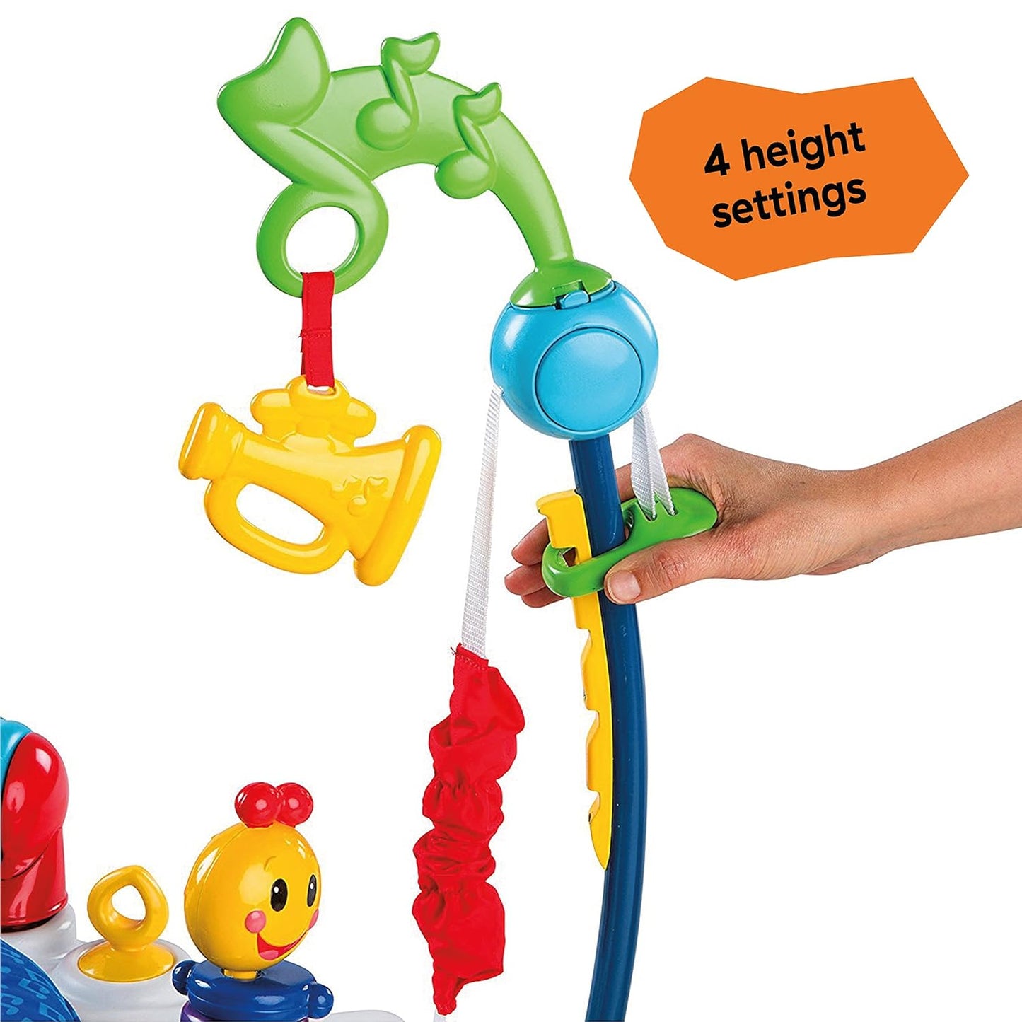 Baby Einstein Neighborhood Symphony Activity Jumper Infant Entertainer with Lights and Melodies, Age 6 months +, Max weight 25 lbs., Unisex