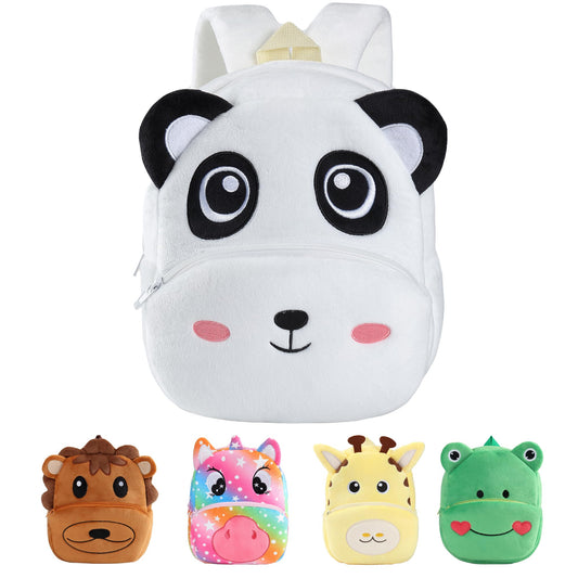 MICHLEY Toddler Backpack Plush Animal SchoolBag Cartoon Girls Travel Bag Mini Baby Daypack for Kids Kindergarten Pre School Bags, Cow