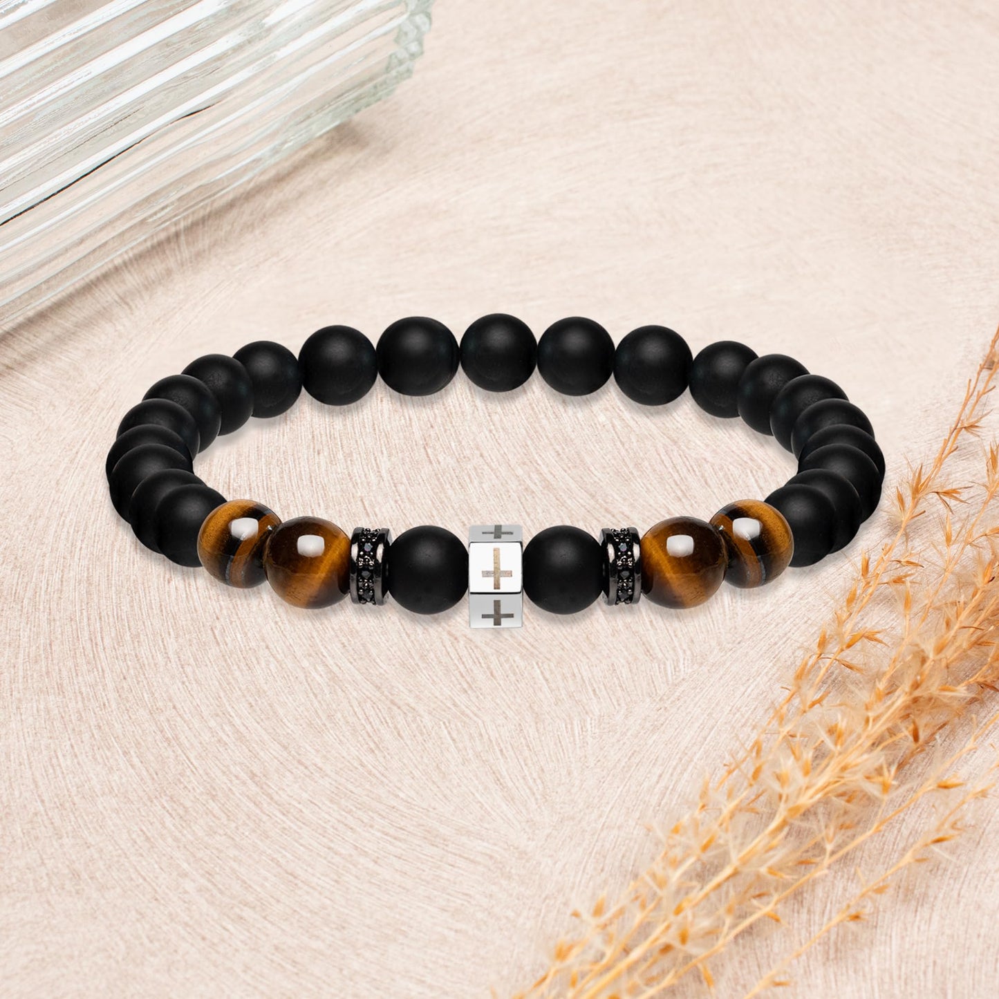 Father's Day Bracelets.Bracelet for Men Father Dad Grandpa Husband Son Brother Boyfriend Nephew.Bracelet Gifts for Birthday Graduation Anniversary Christmas