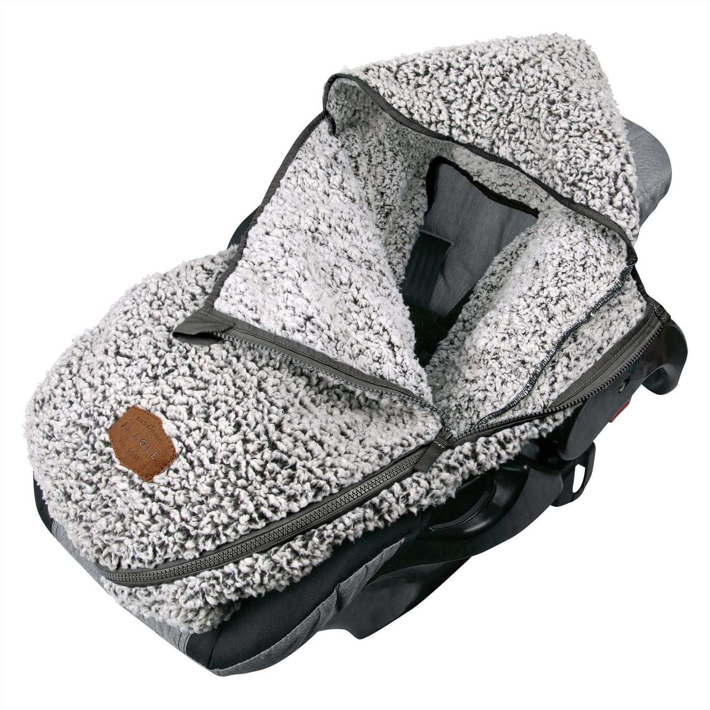 JJ Cole Bundleme - Original, Baby Bunting Bag, Winter Protection for Baby Car Seats and Strollers, Graphite