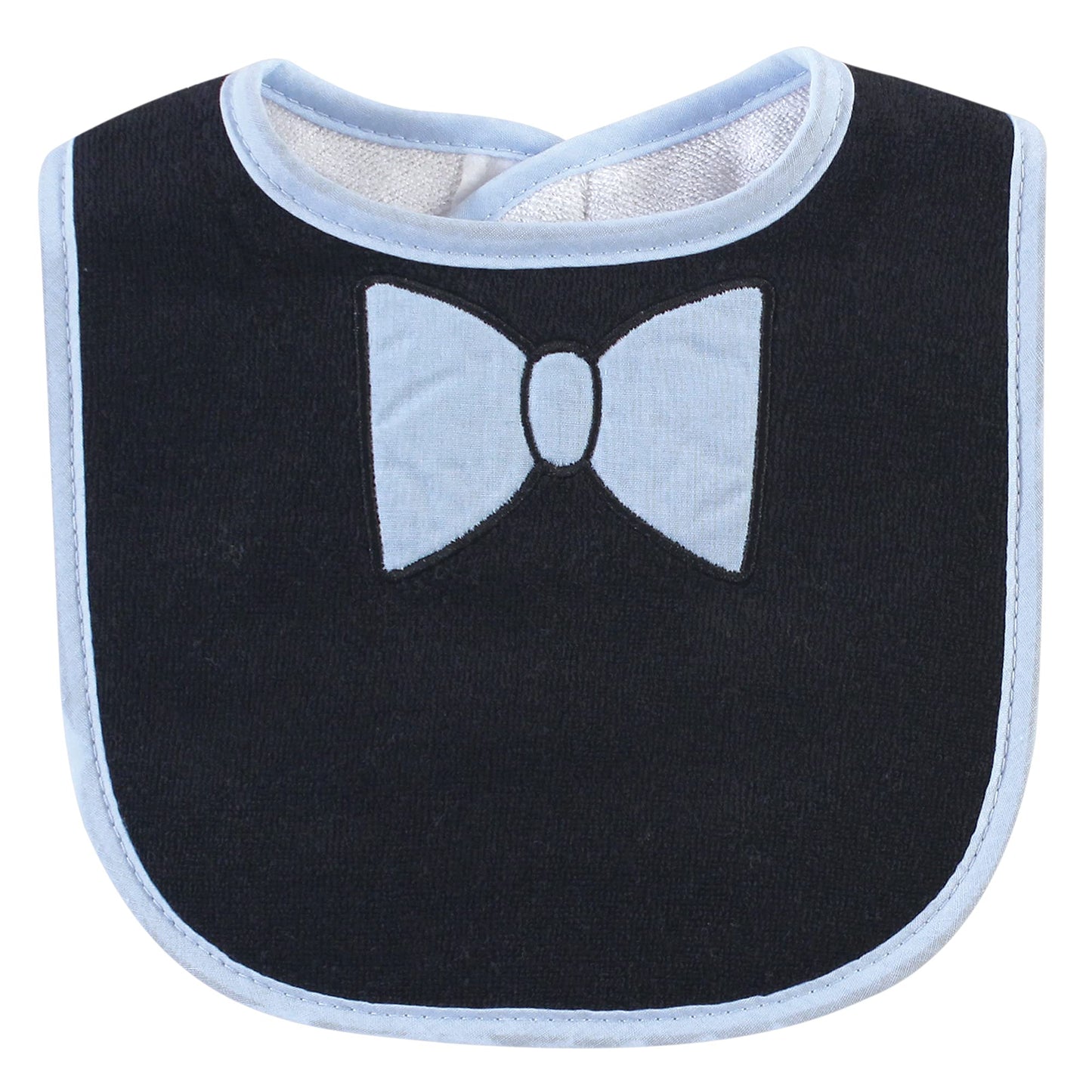 Hudson Baby Unisex Baby Cotton Terry Bib and Burp Cloth Set, Dinner Date, One Size