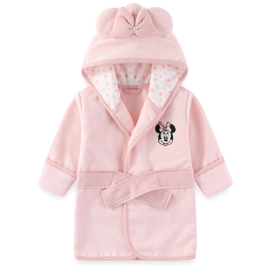 Disney Baby Winnie the Pooh Mickey Minnie Mouse Boys Girls Terry Hooded Towel Bathrobe with Ears One Size