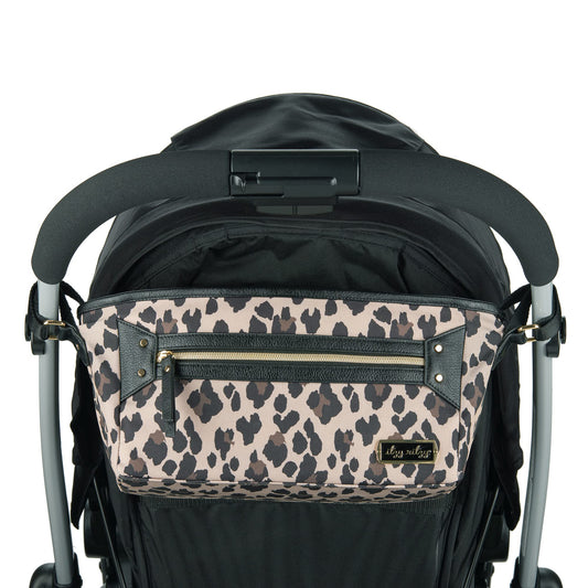 Itzy Ritzy Adjustable Stroller Caddy and Organizer Bag Featuring Front Zippered Pocket, 2 Built-in Interior Pockets & Adjustable Straps to Fit Nearly Any Stroller (Chai)