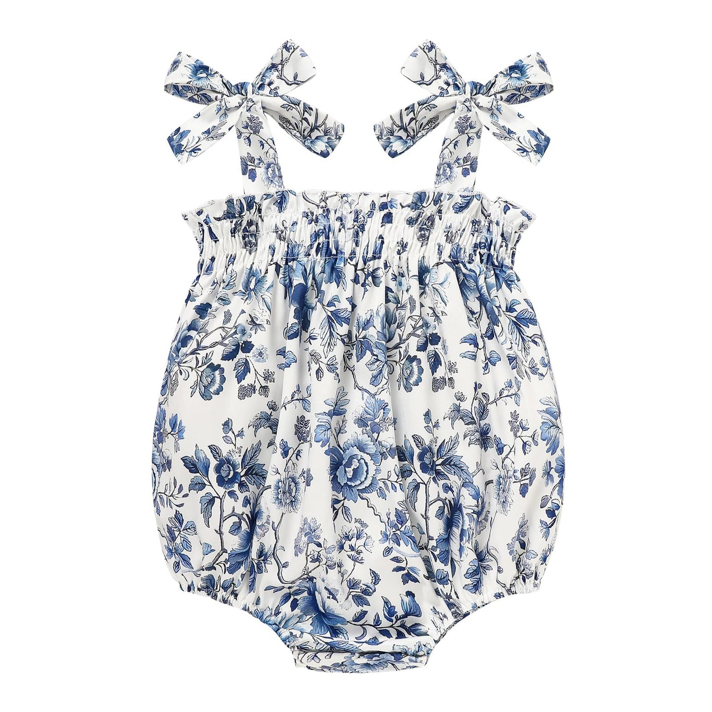 Baby Girl Summer Clothes Newborn Girl Outfits Cute Strap Baby Girl Romper Jumpsuit Infant Floral One Piece Bodysuit