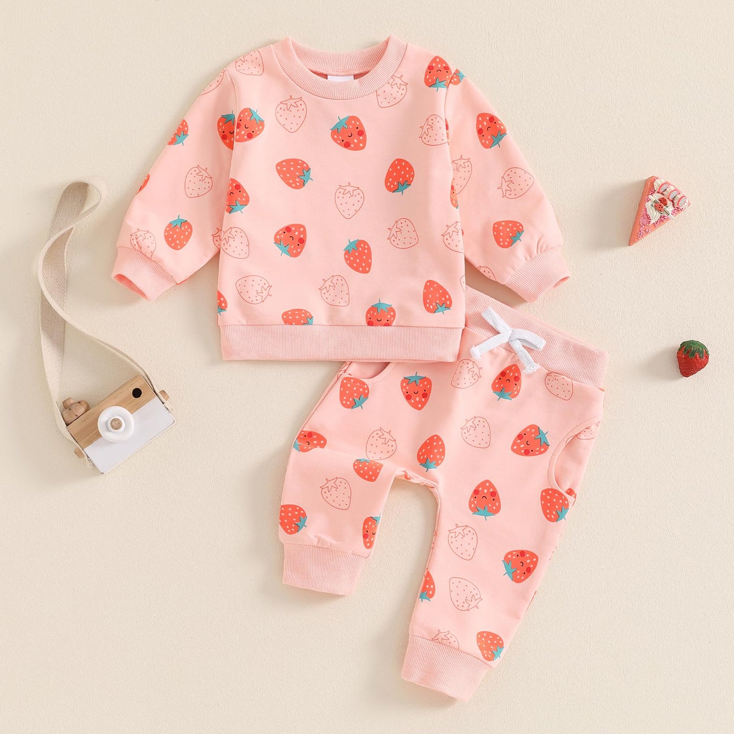 Mubineo Toddler Baby Girl Clothes Cute Long Sleeve Sweatshirt Sweatpant Outfits Fall Winter Tops Pant Outfit Sweatsuit