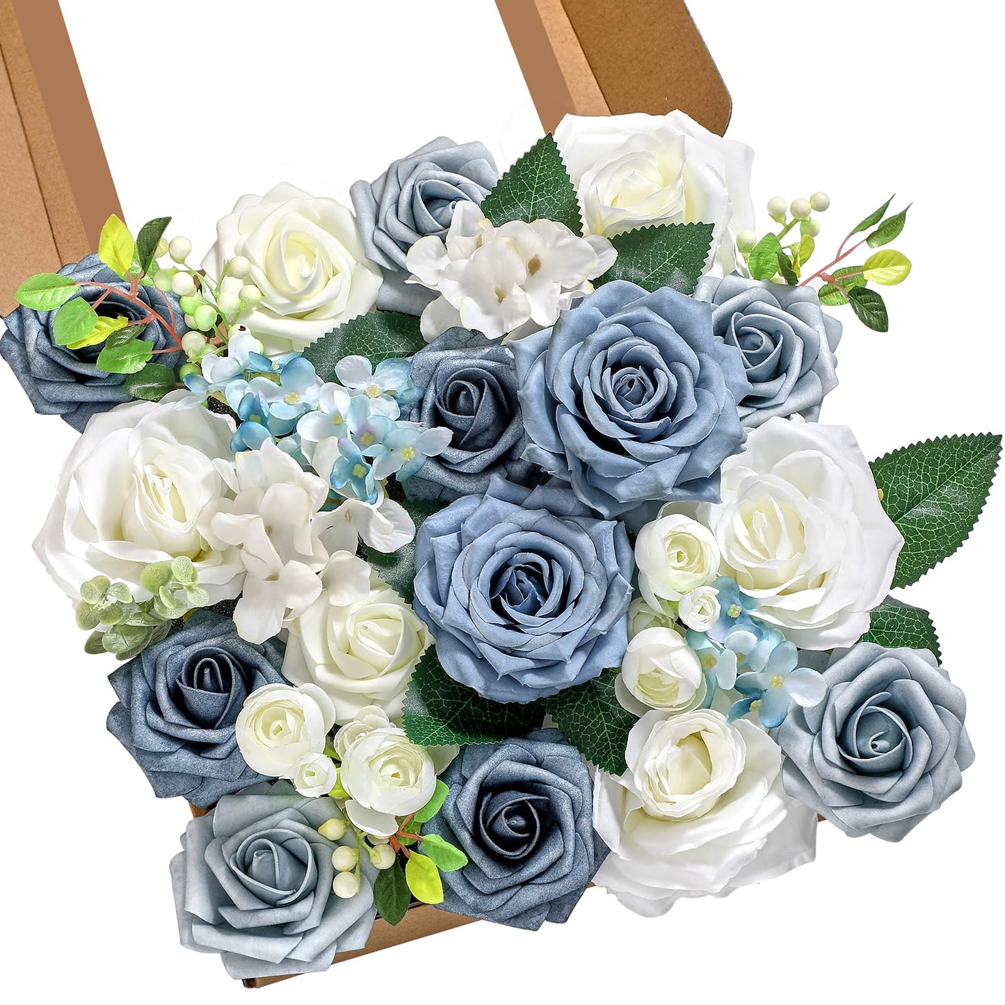 Serwalin Pink Artificial Flowers, Silk Fake Flowers for DIY Wedding Bridal Bouquets, Wedding Cake Flowers for Table Centerpieces Baby Shower Birthday Party Home Decorations
