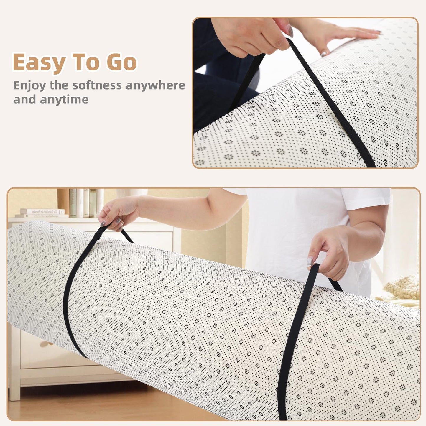 Thick Baby Play Mat for Floor,50 x 50 Playpen Mat,Tummy Time Foam Mat,Ultra Soft Support & Plush Feel,Easy Care with Non-Slip Cushioned for Infant,Kids and Toddler Crawling,Beige