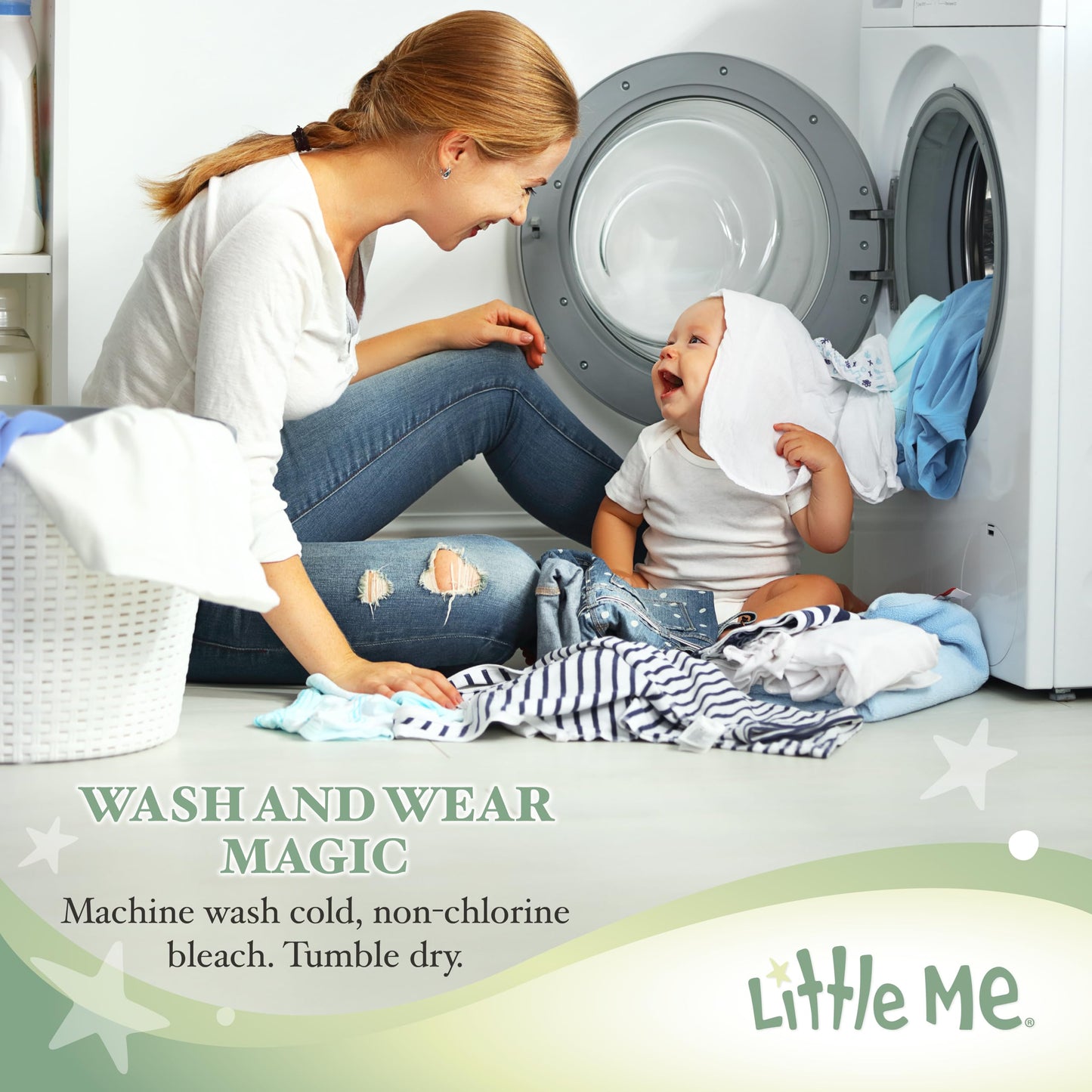Little Me Clothes for Baby Girls' 100% Cotton Scratch-Free Tag Footie Sleeper, Preemie to 9 Months