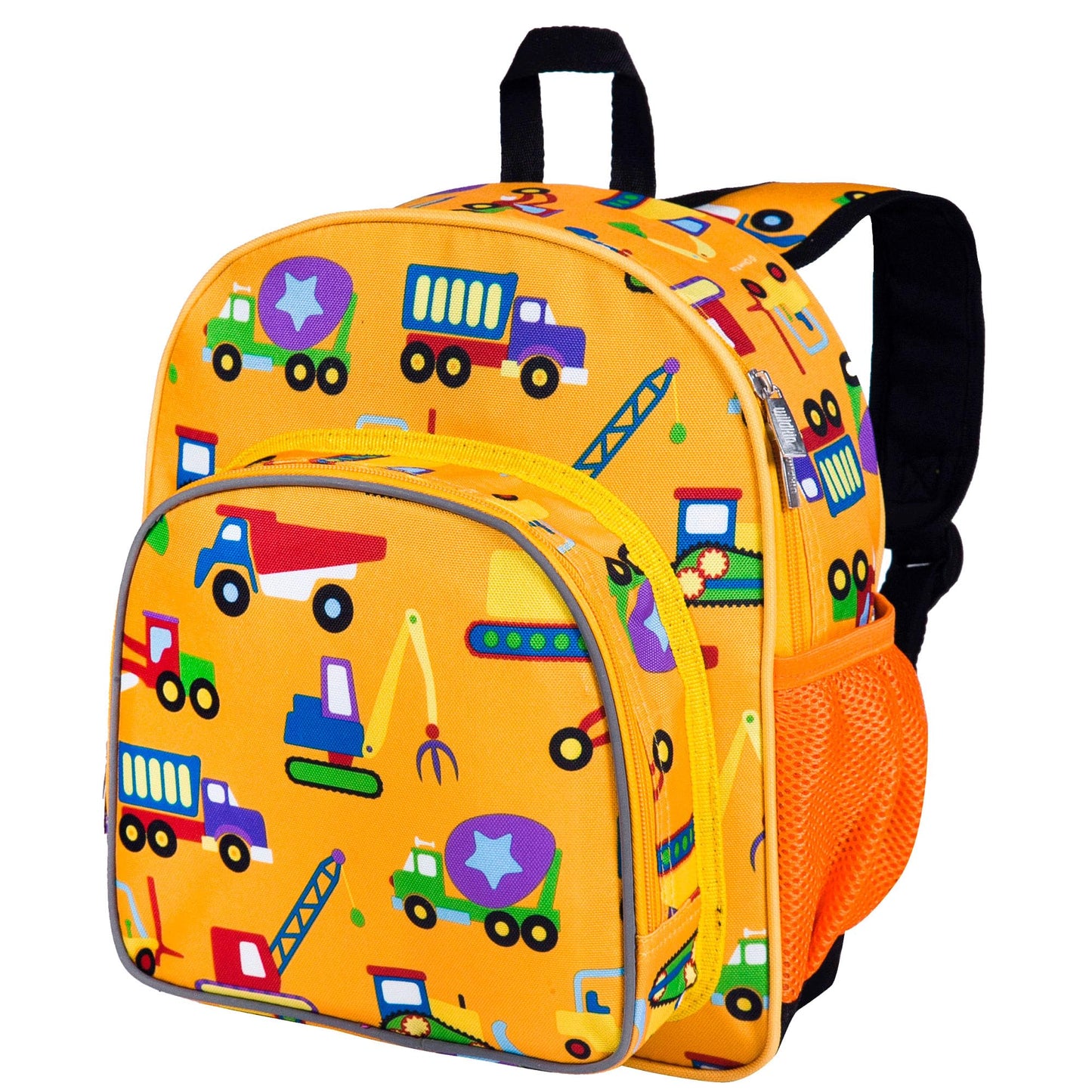 Wildkin 12-inch Kids Backpack – Padded, Adjustable, Ideal for Daycare & Travel - Trains, Planes, and Trucks