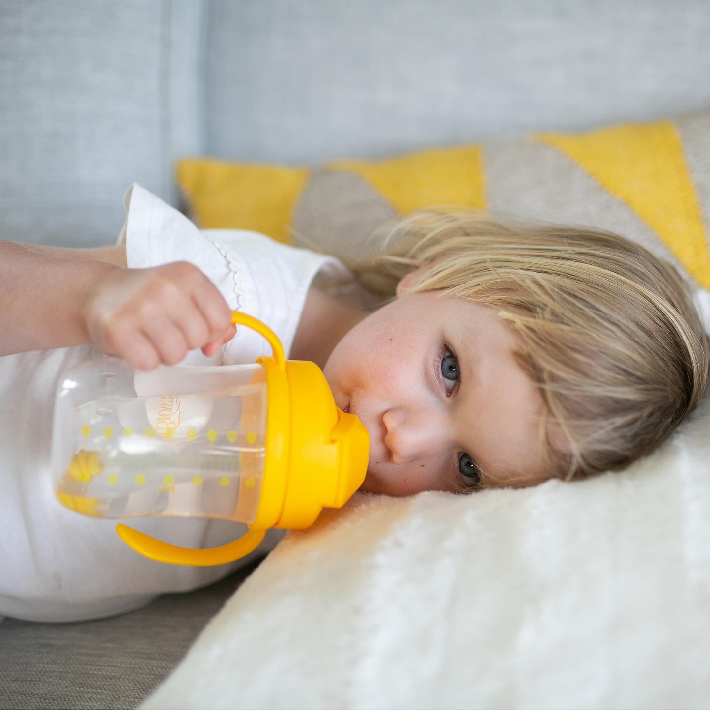 Dr. Brown's Milestones, Baby's First Straw Cup Sippy Cup with Straw, 6m+, 9oz/270ml, Coral, BPA Free