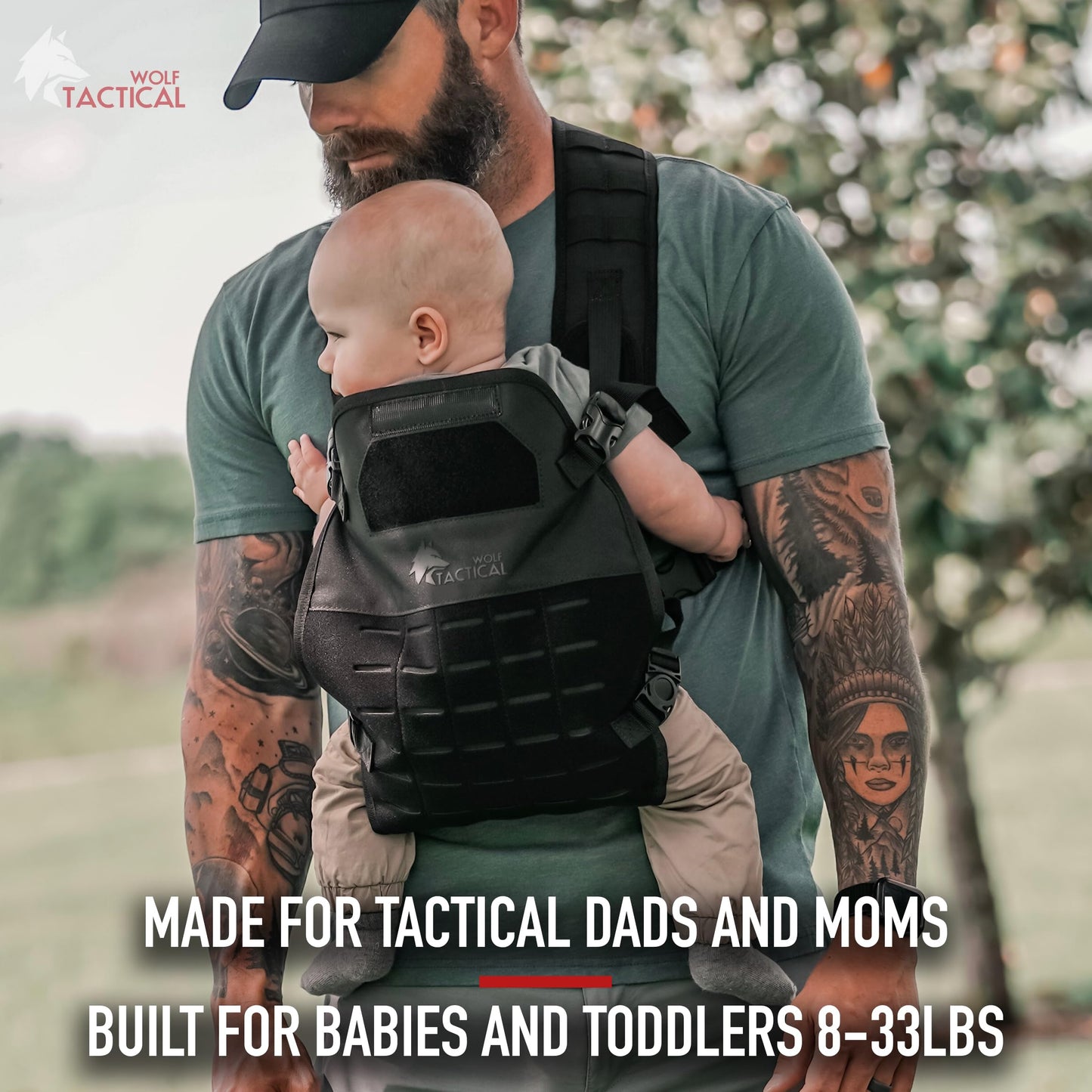 WOLF TACTICAL Toddler & Baby Carrier - Men's Infant & Toddler Carrier