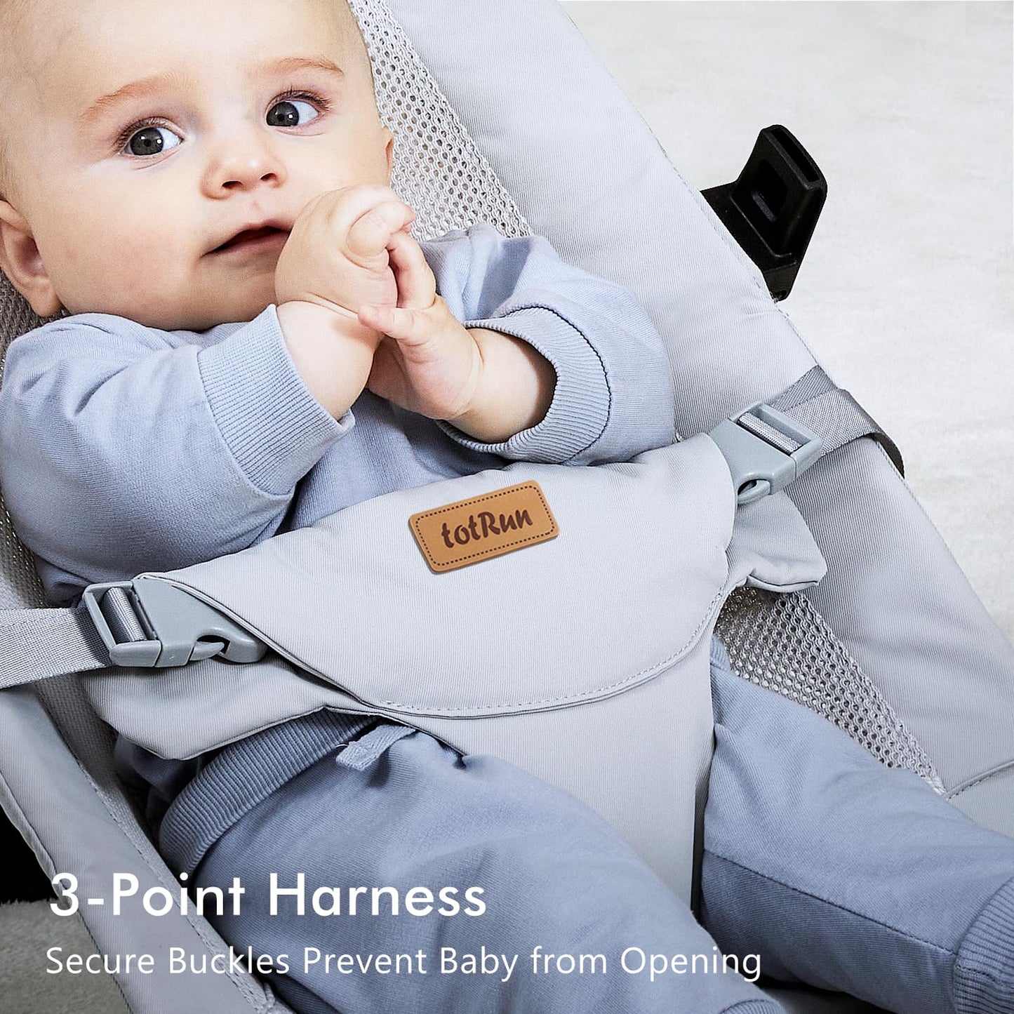 Baby Bouncer Chair - Comfortable Support for Your Little One's Blissful Moments (Normal, Black)