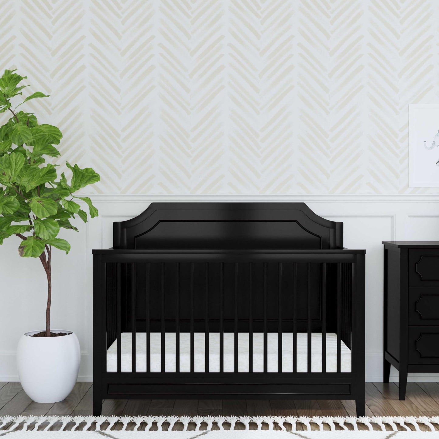 DaVinci Chloe Regency 4-in-1 Convertible Crib in Ebony, Greenguard Gold Certified