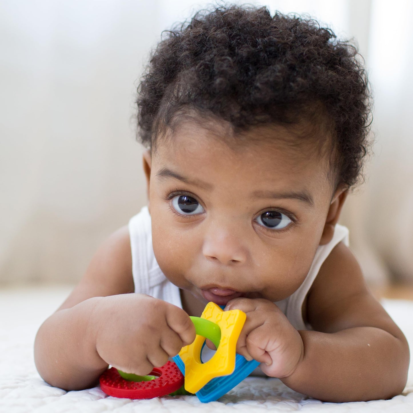 Dr. Brown's AquaCool Water-Filled Baby Teether, Cools & Massages Sore Gums, BPA Free, Pineapple and Apple, 2 Pack, 3m+
