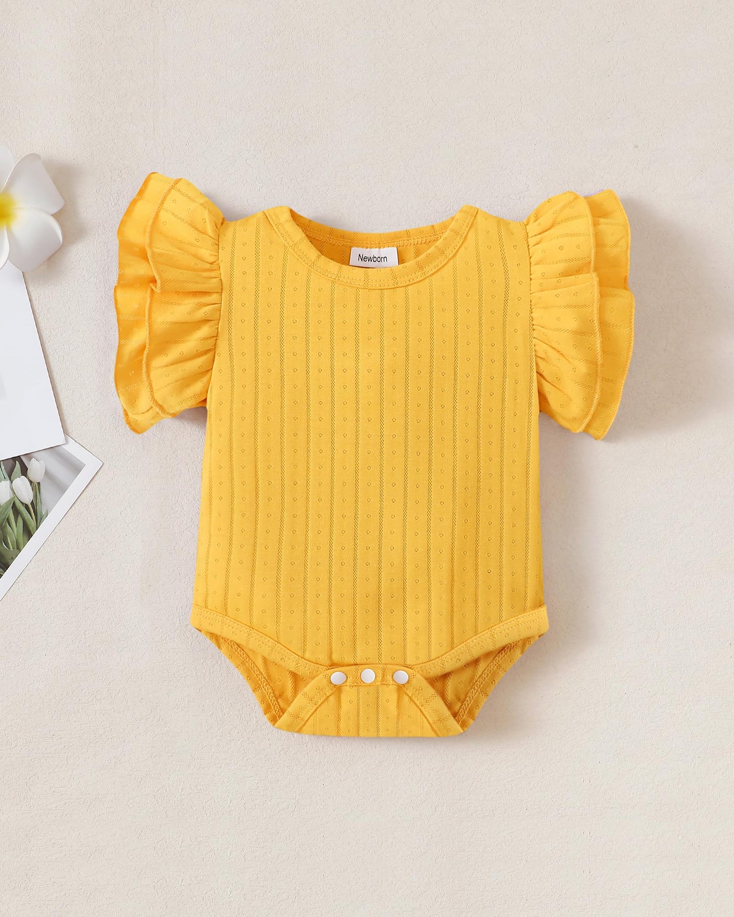 Mioglrie Preemie Clothes Girl Newborn Girl Outfits Infant Baby Girl Clothes Summer Romper Dress Shorts Set