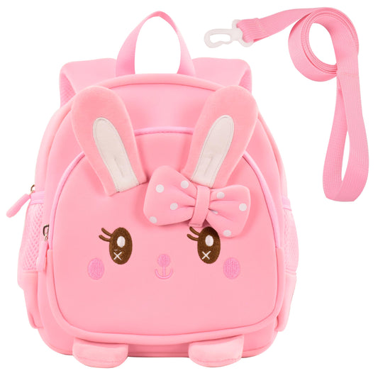 Toddler Backpacks for Boys Girls 2-4 Cute 3D Kids Duck Schoolbag with Baby Leash for Small Preschool Kindergarten Bookbag Cartoon Mini Travel Bags 10inch (Yellow)