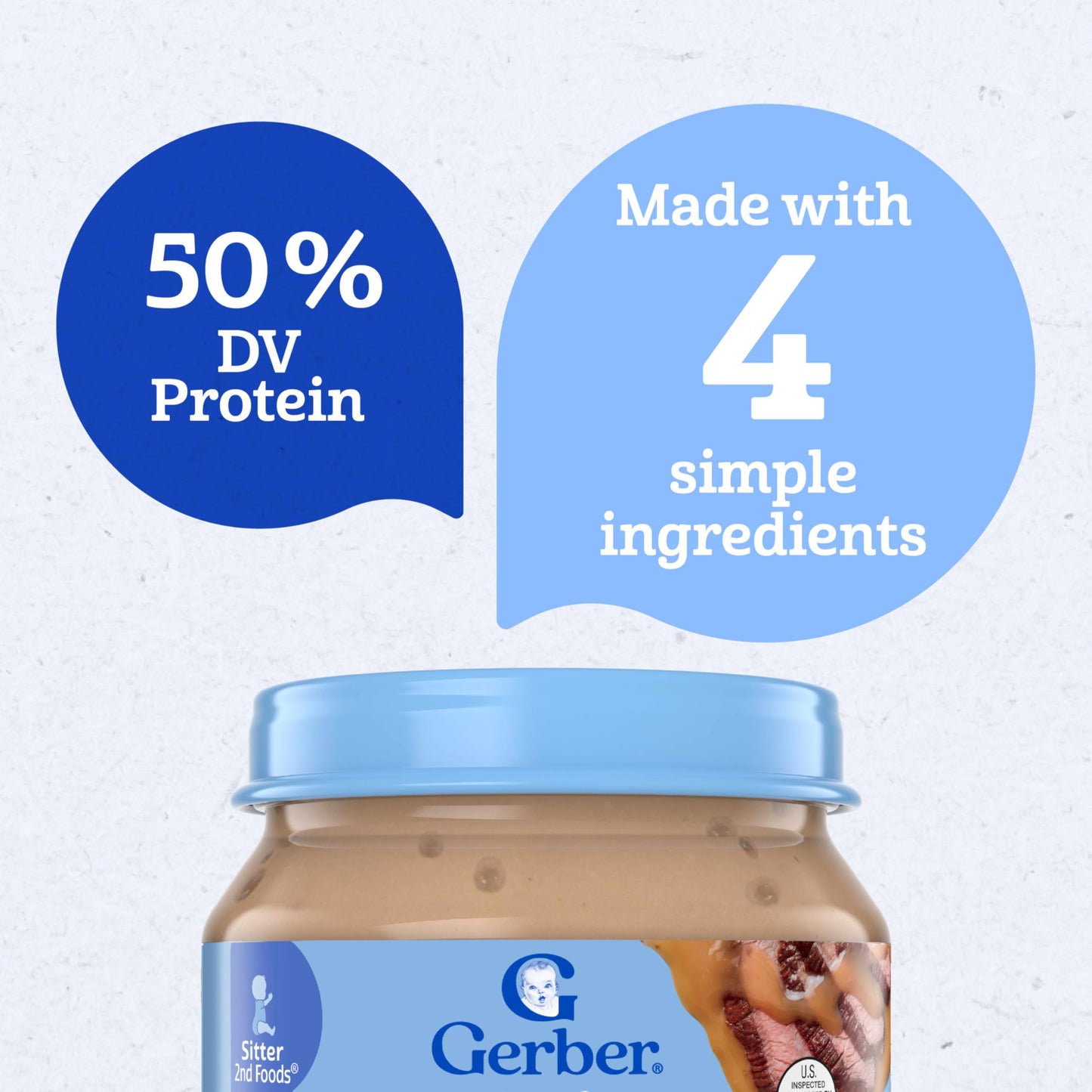 Gerber Chicken and Gravy Baby Food, 2.5 Oz