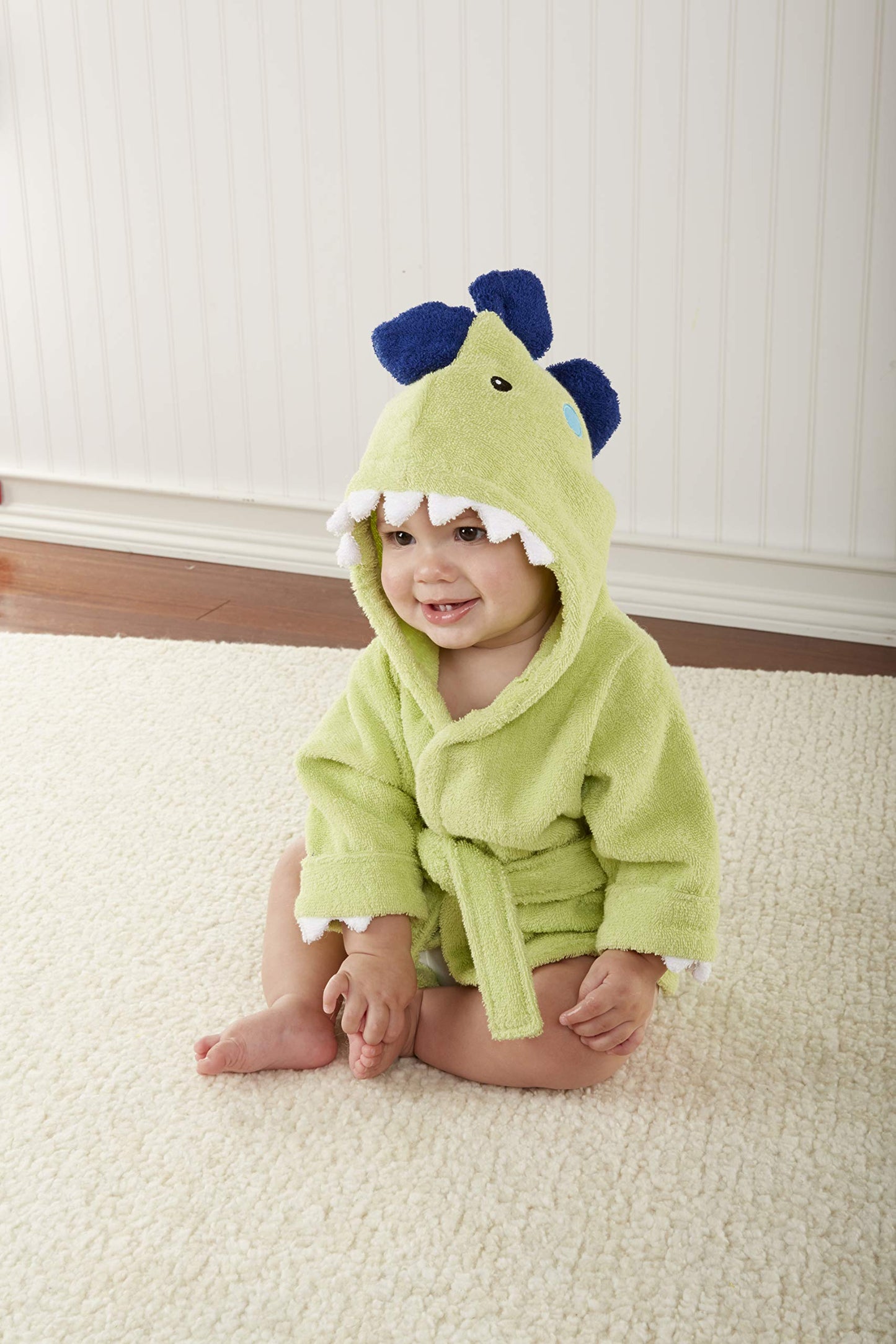 Baby Aspen "Utterly Adorable Cow Hooded Towel/Baby Robe, 0-9 Months