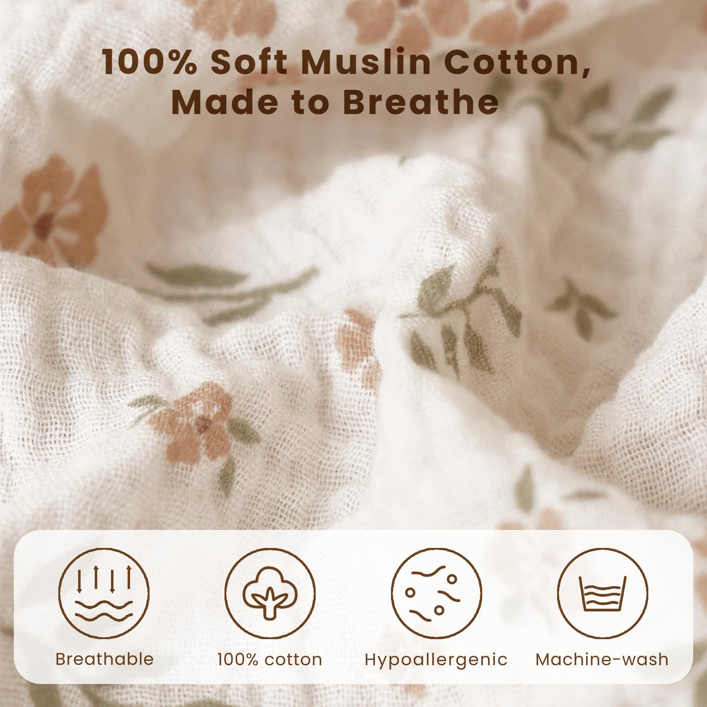 Konssy Car Seat Cover for Baby, Muslin Cotton Button Open Stroller Canopy for Babies Shower Gifts and Registry Search, Breathable Infant Sunshade Cover, Must Have for Unisex Boys and Girls, Fog Green